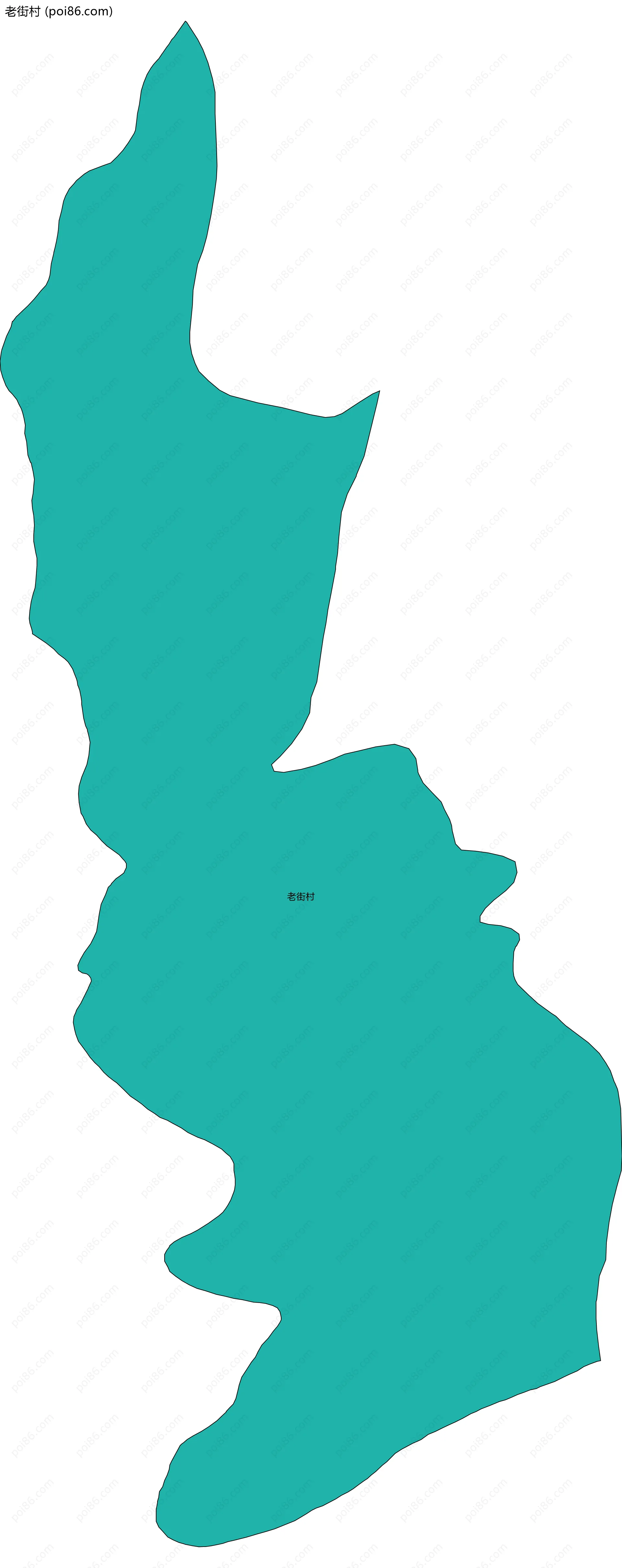 老街村边界地图