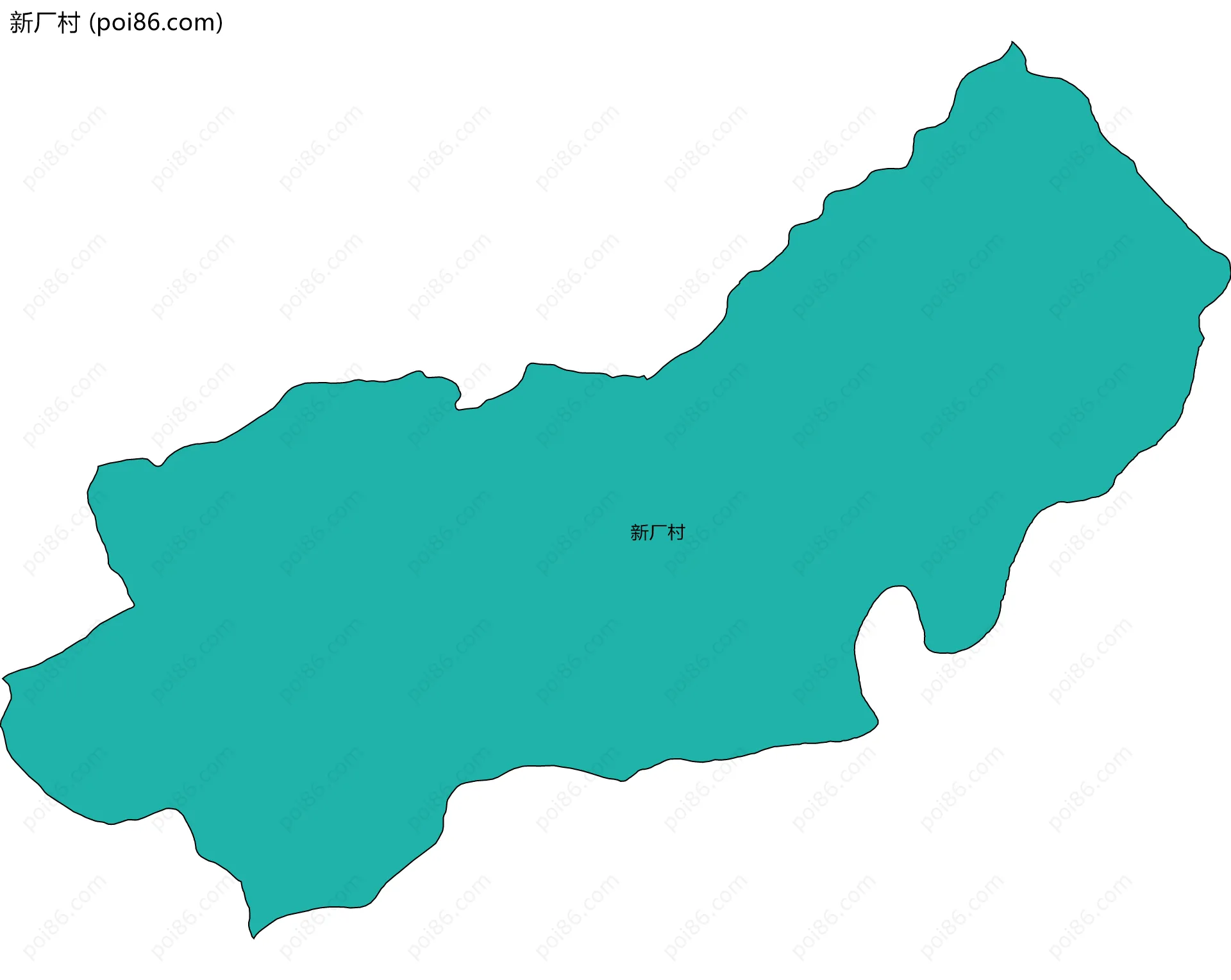 新厂村边界地图