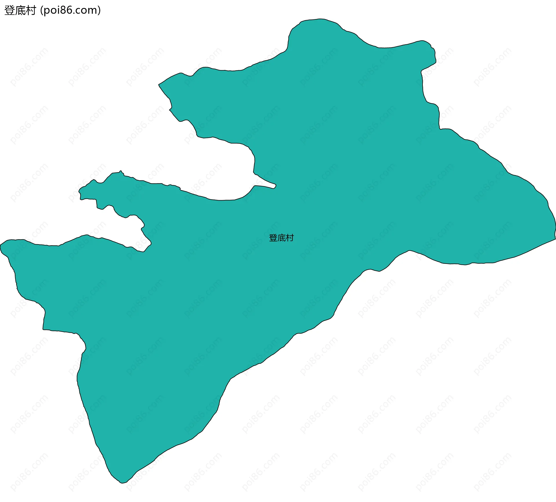 登底村边界地图