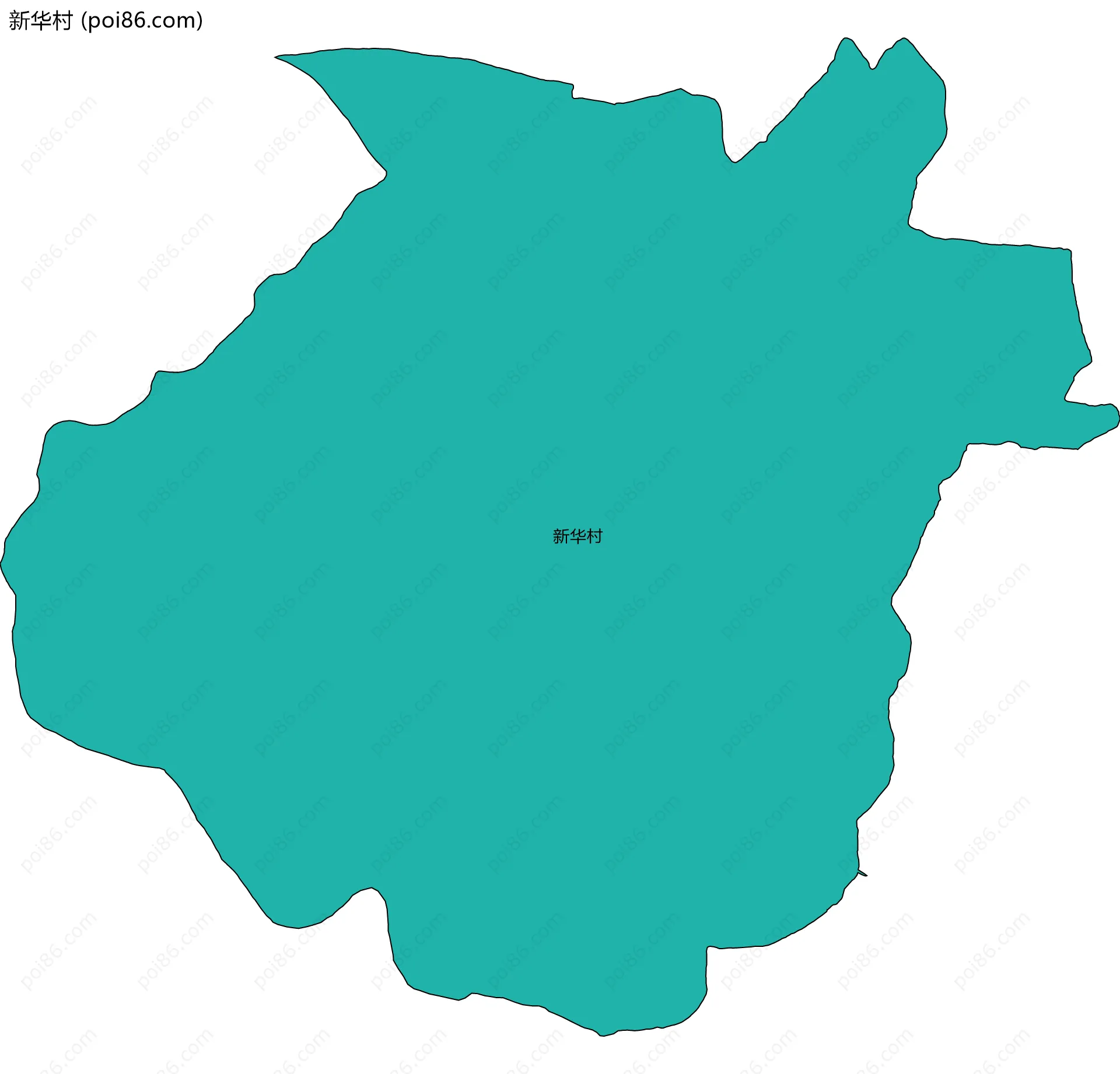 新华村边界地图