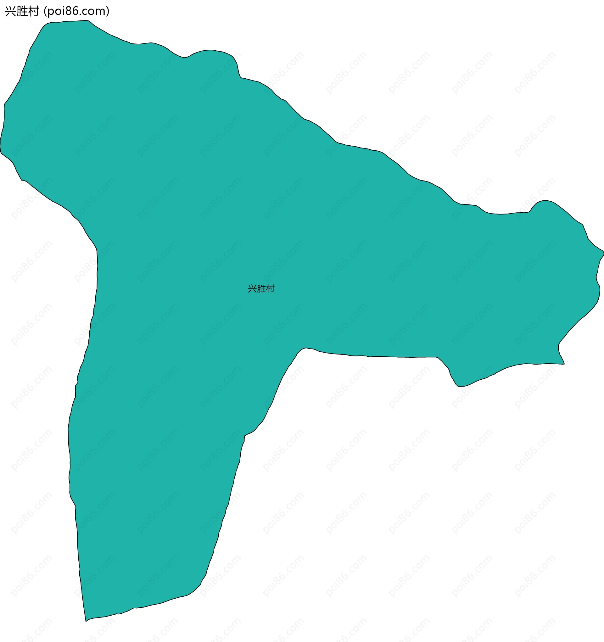 兴胜村边界地图