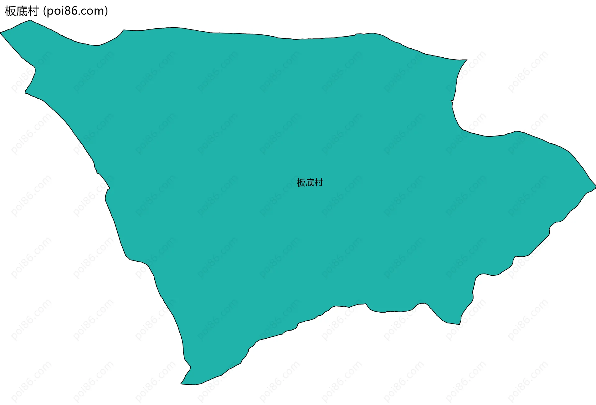 板底村边界地图