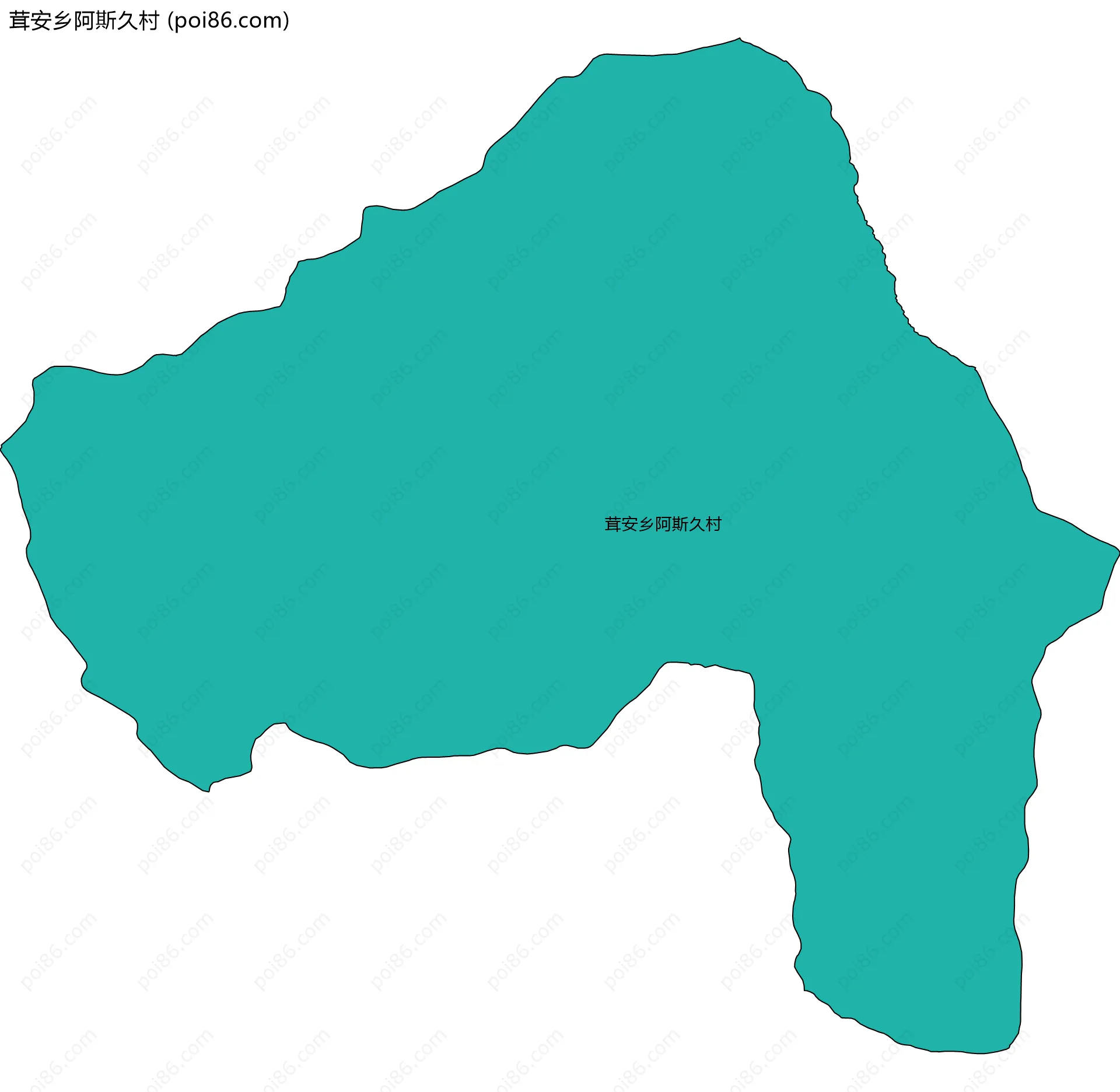 茸安乡阿斯久村边界地图