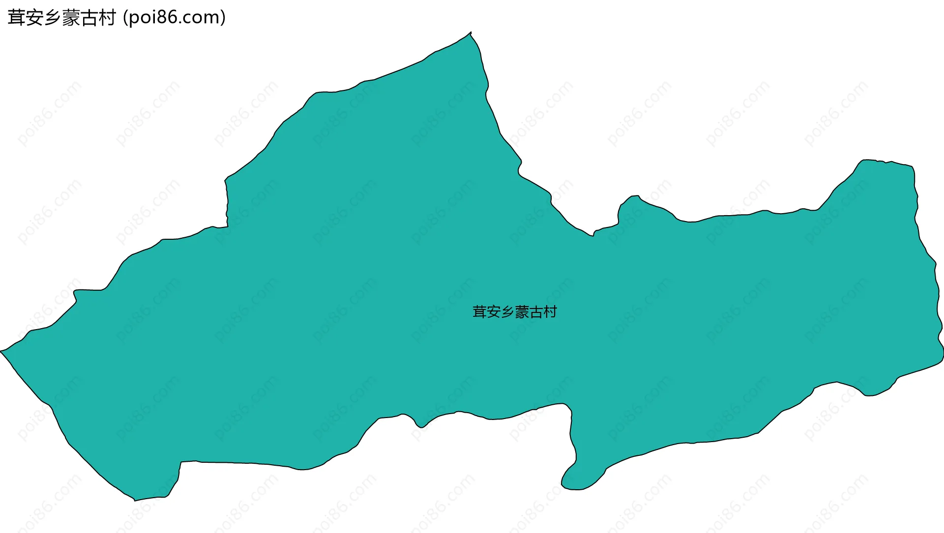 茸安乡蒙古村边界地图