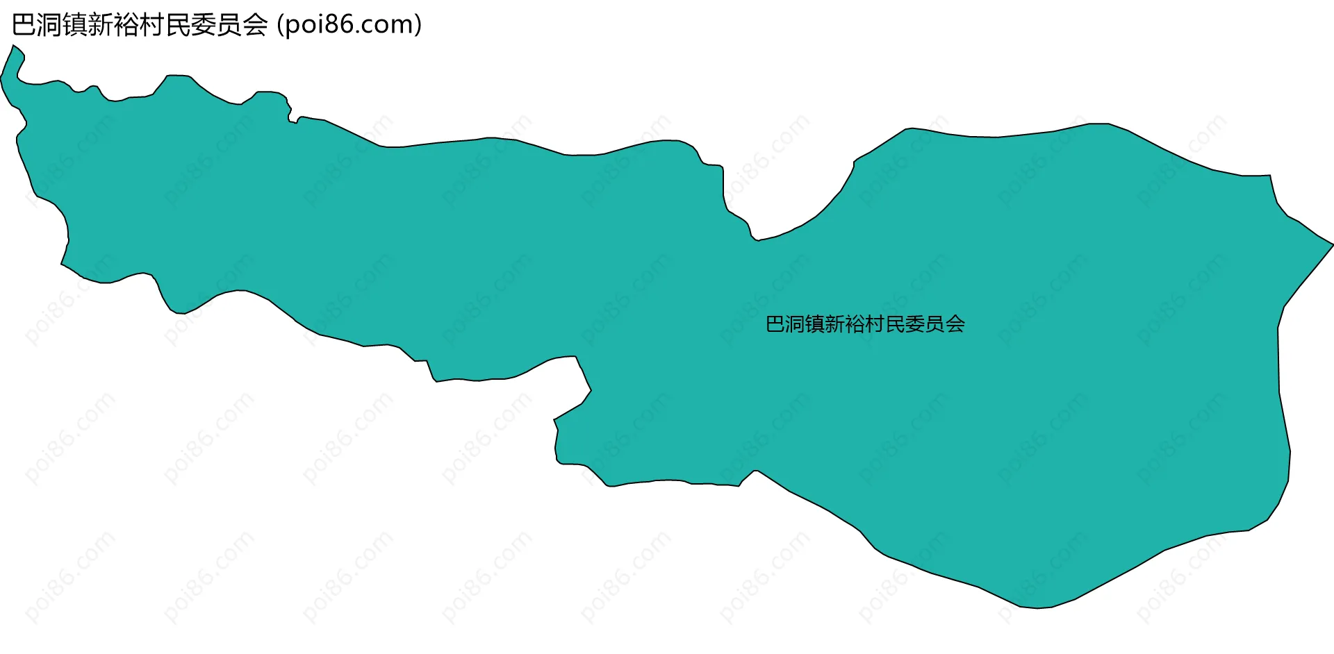 巴洞镇新裕村民委员会边界地图