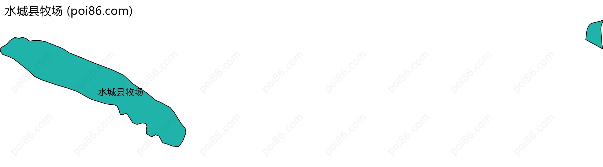 水城县牧场边界地图(五级行政区划)