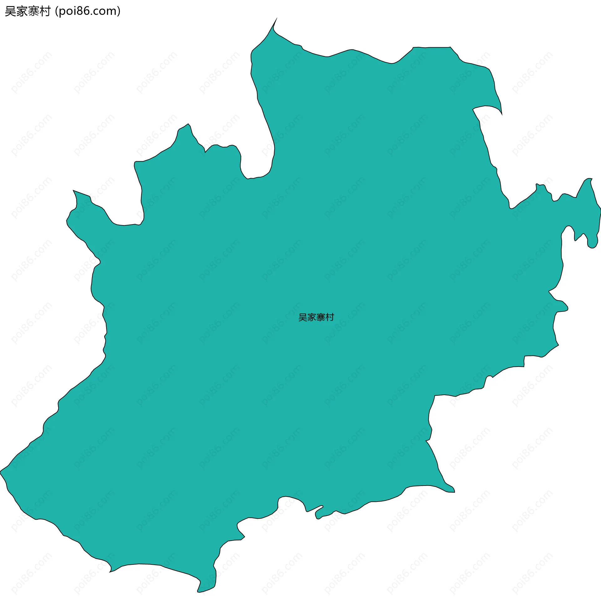 吴家寨村边界地图