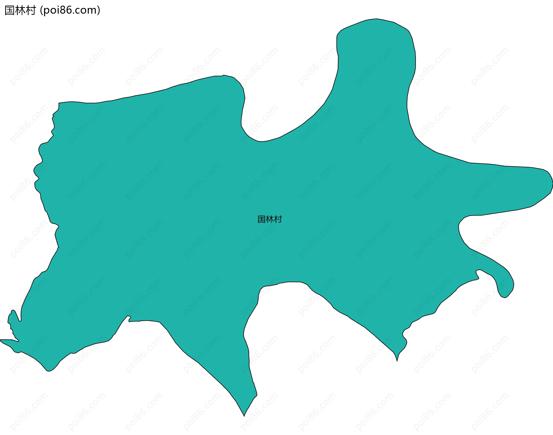 国林村边界地图
