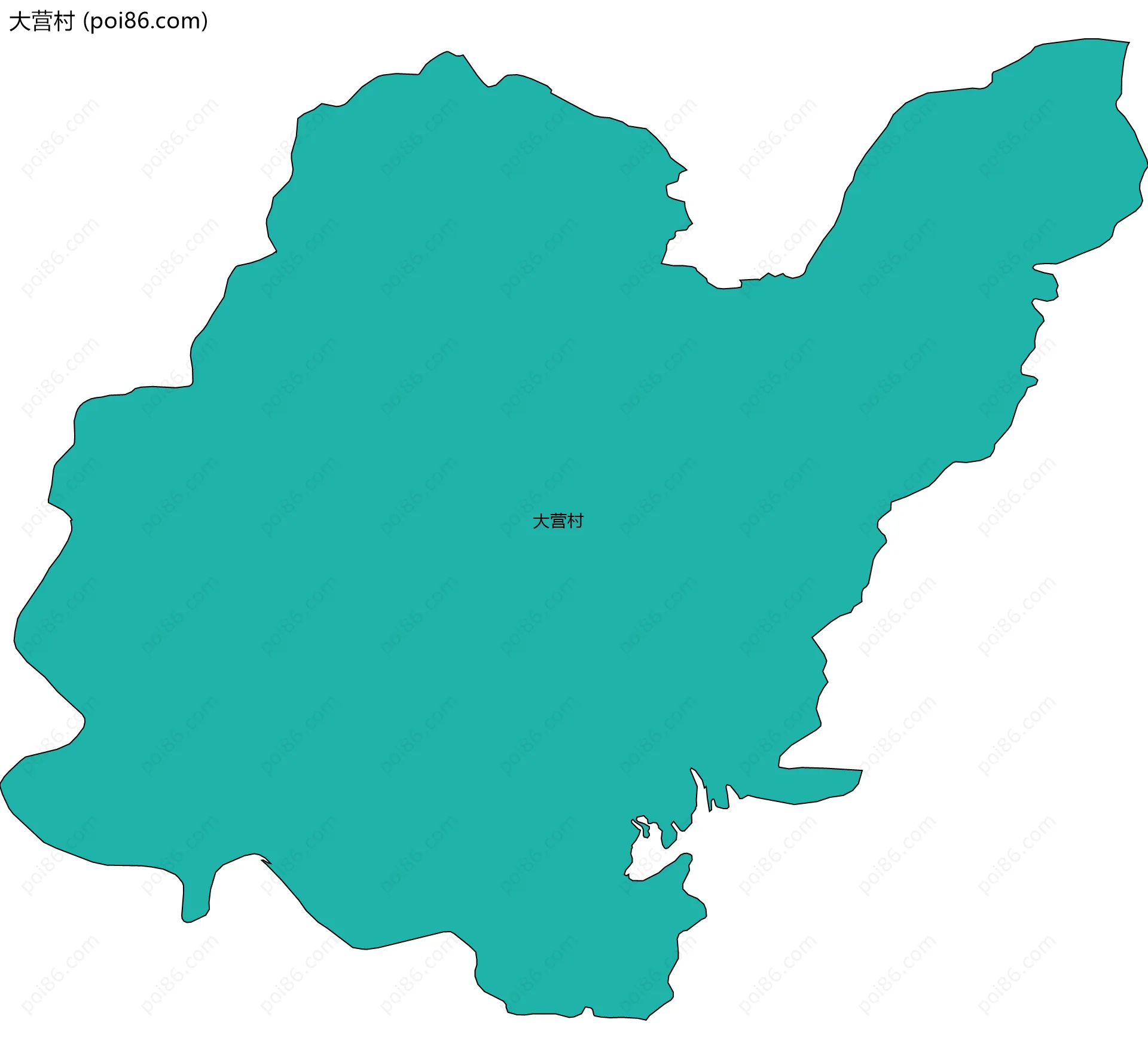 大营村边界地图