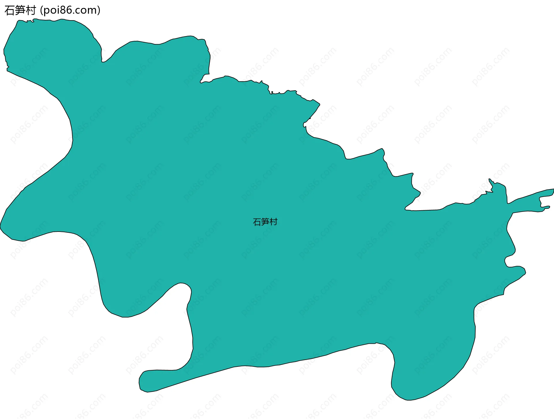 石笋村边界地图