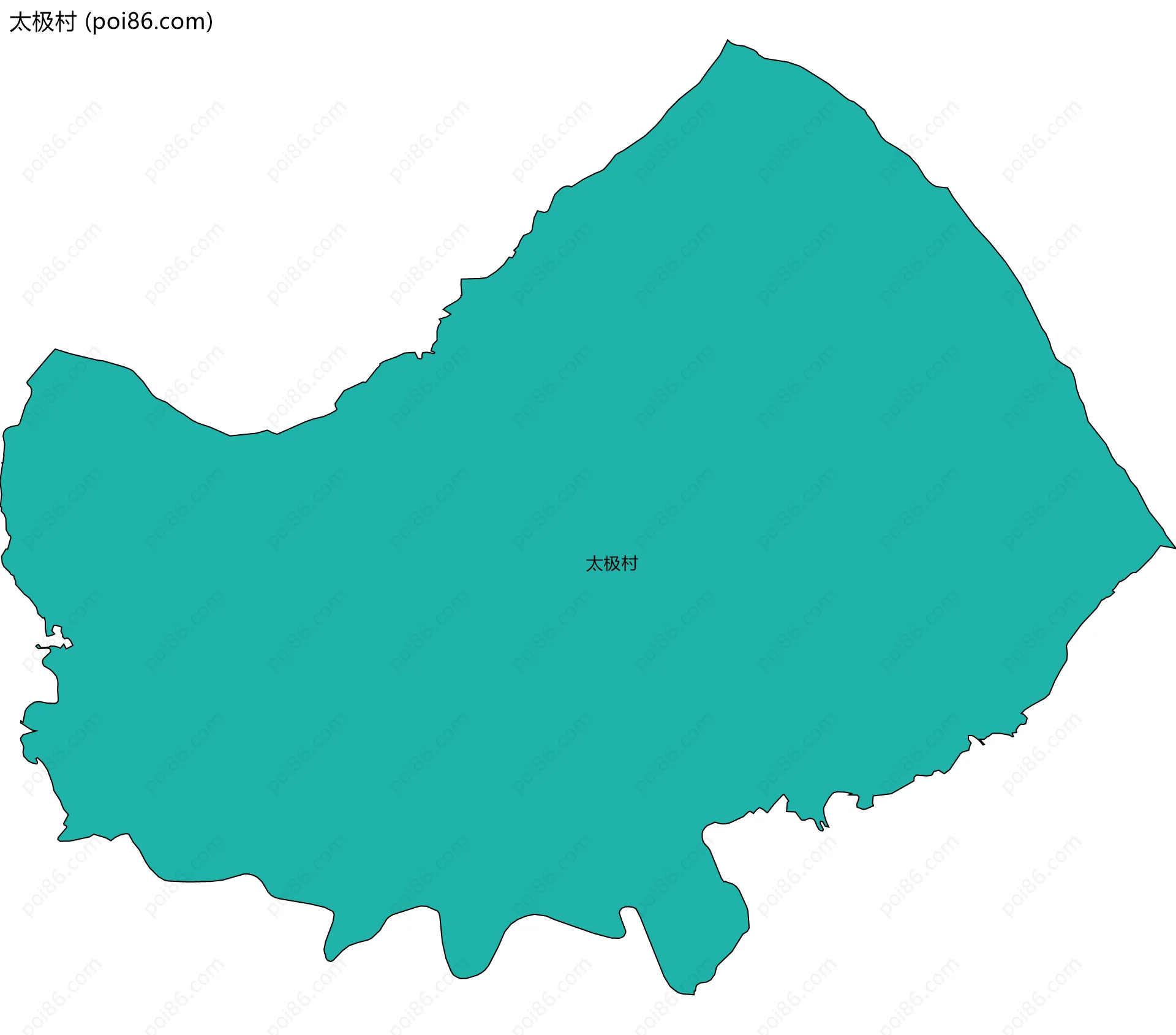 太极村边界地图