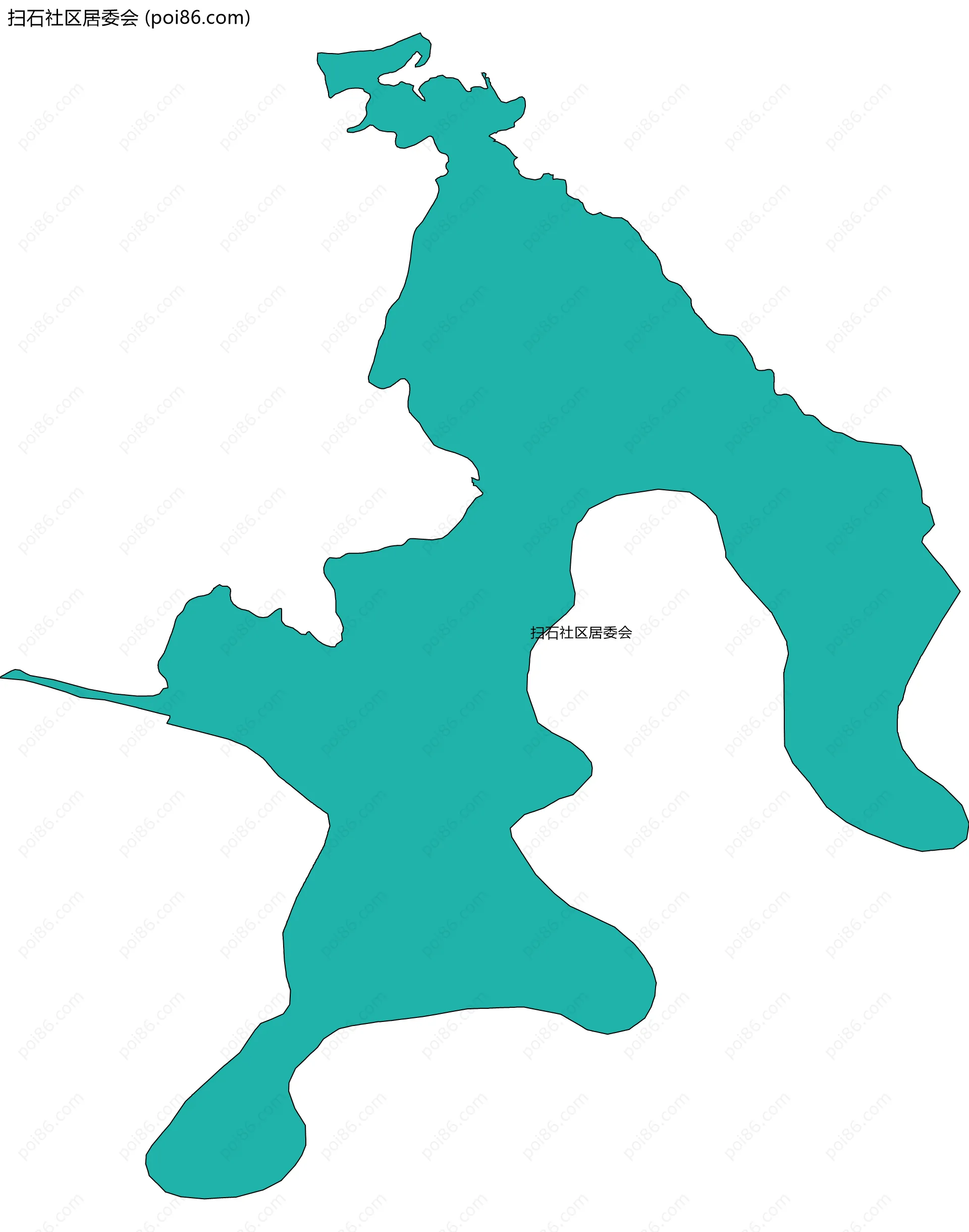 扫石社区居委会边界地图