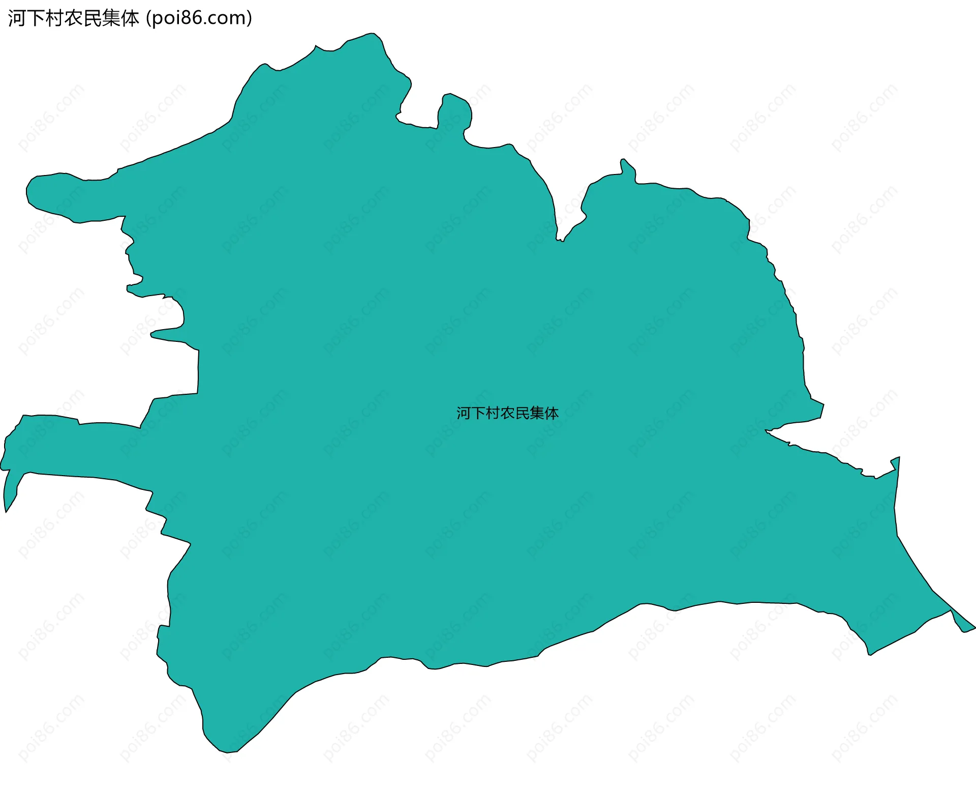河下村农民集体边界地图