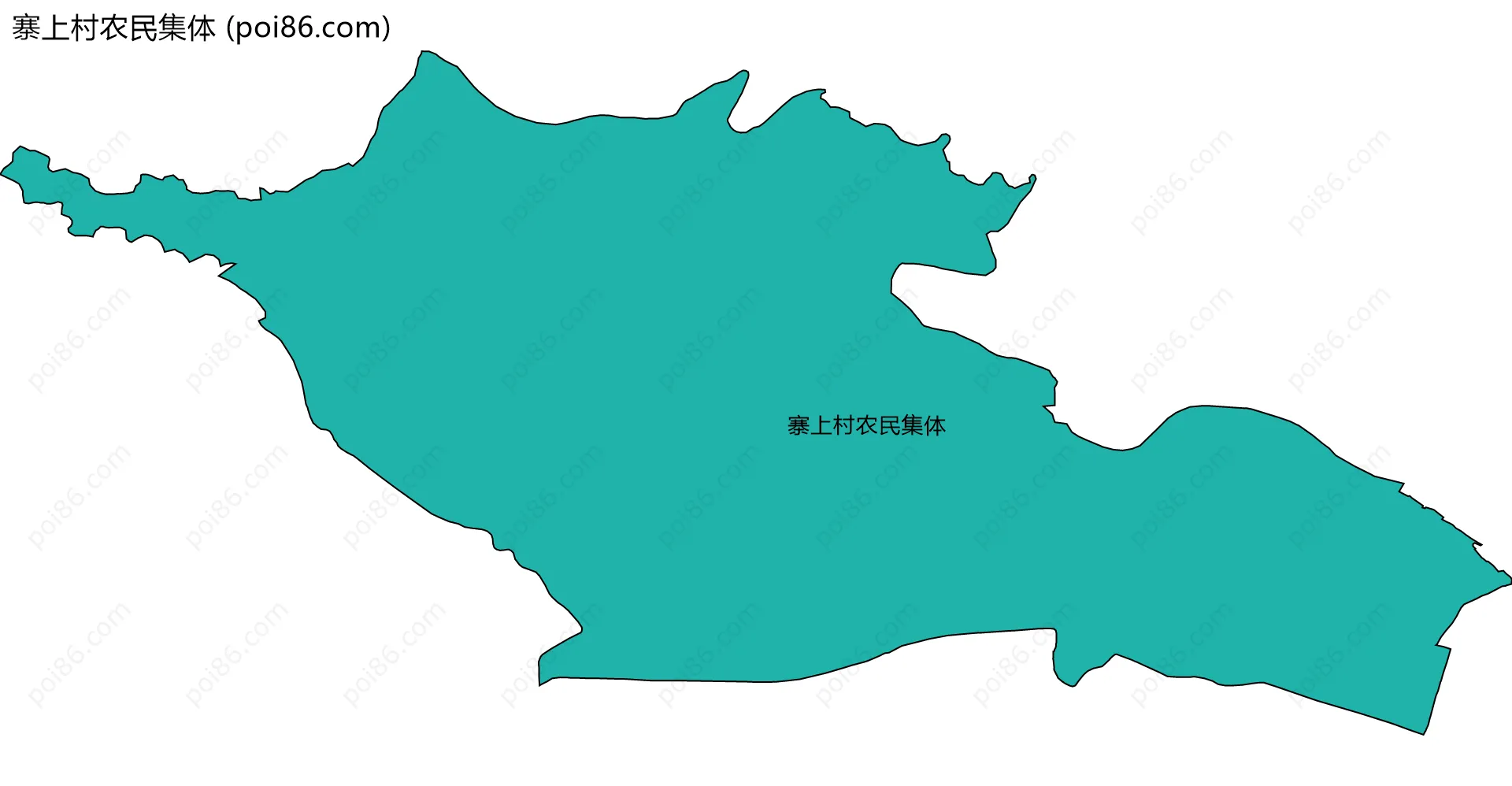 寨上村农民集体边界地图