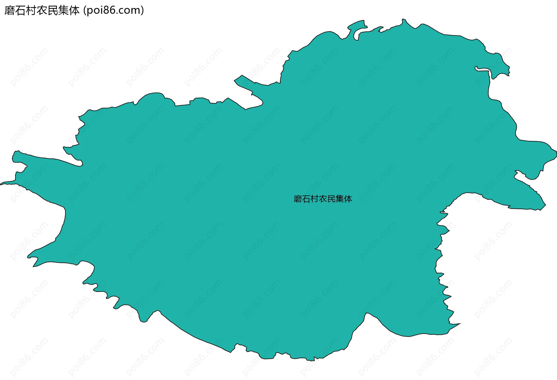 磨石村农民集体边界地图