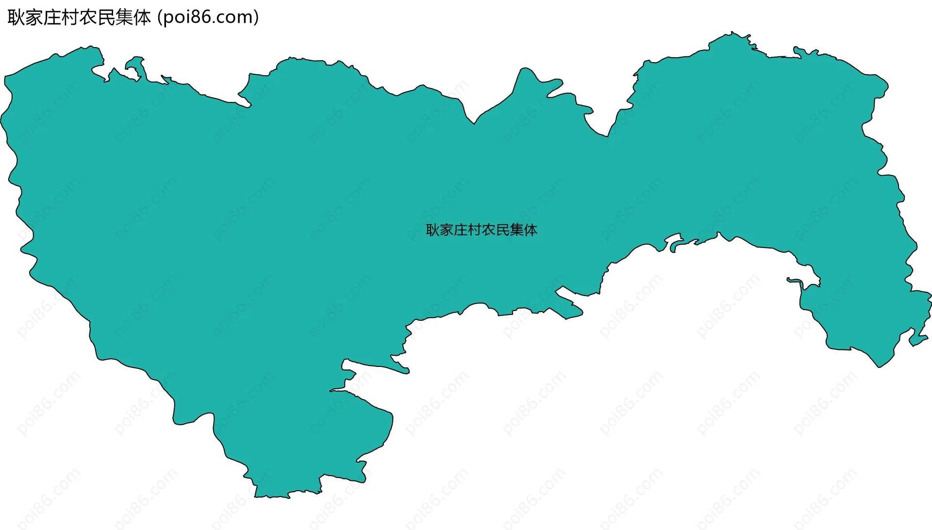 耿家庄村农民集体边界地图