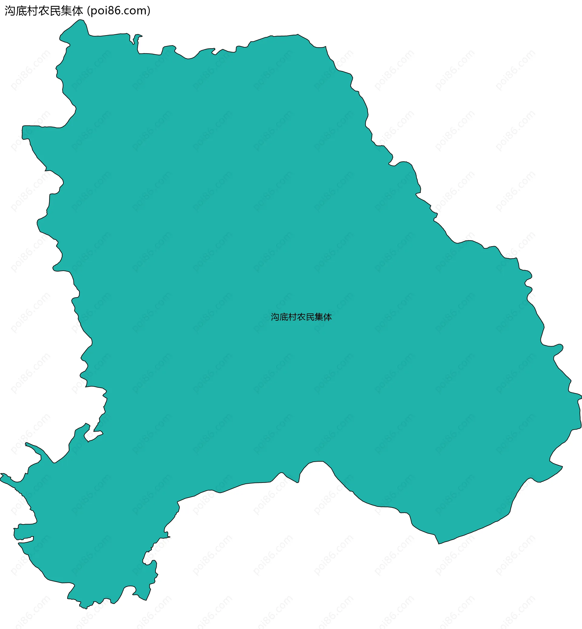 沟底村农民集体边界地图