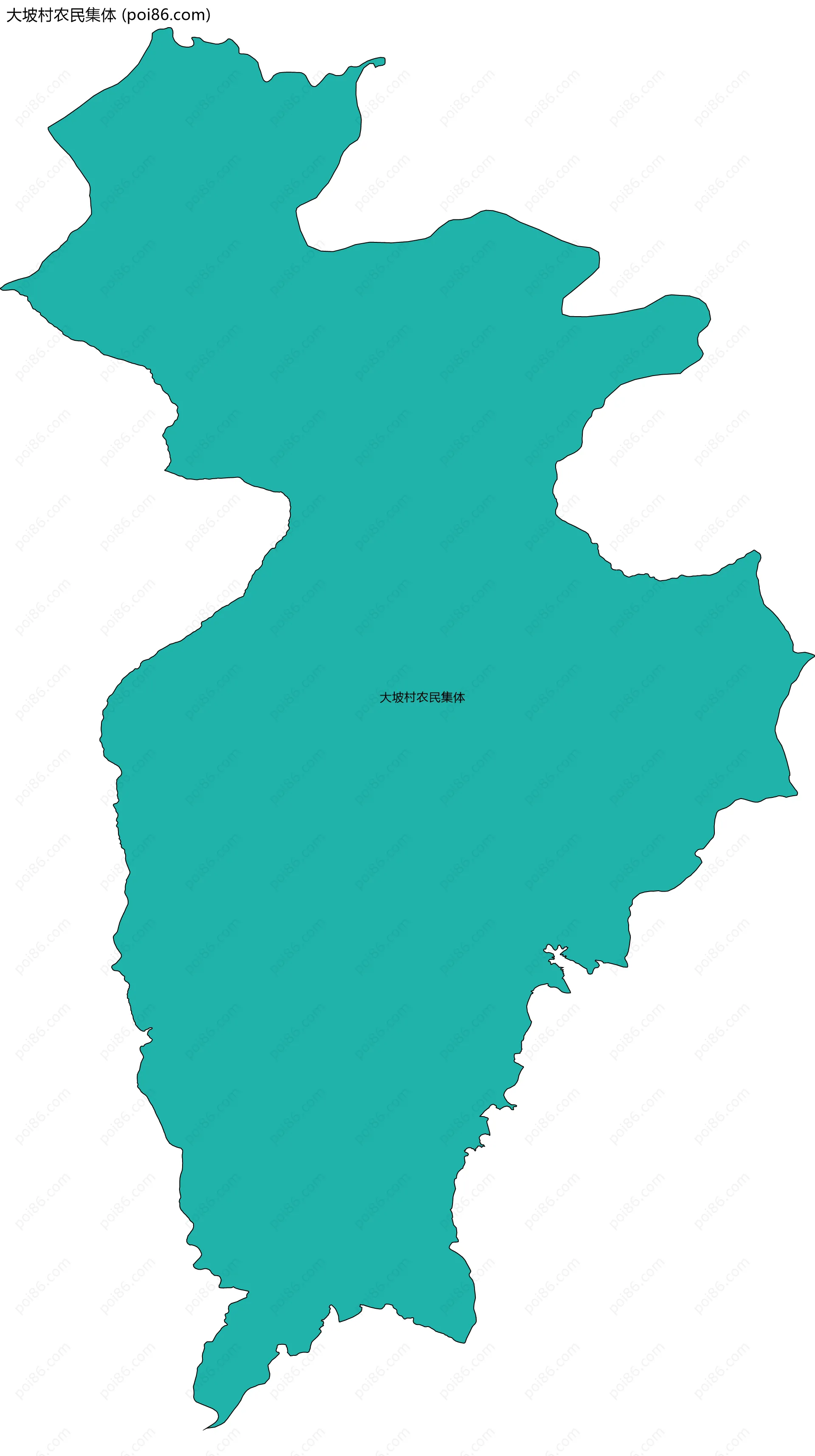 大坡村农民集体边界地图