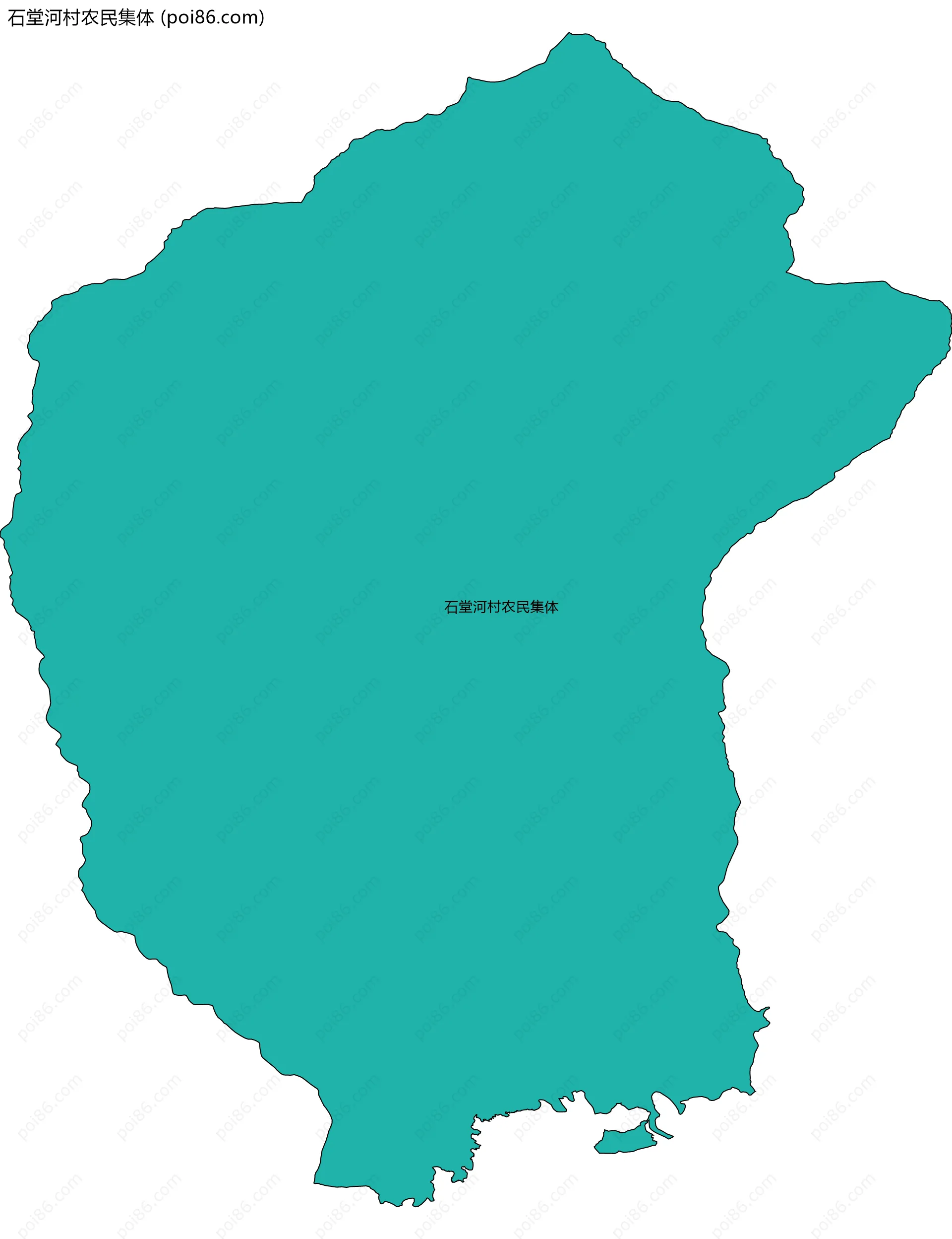 石堂河村农民集体边界地图