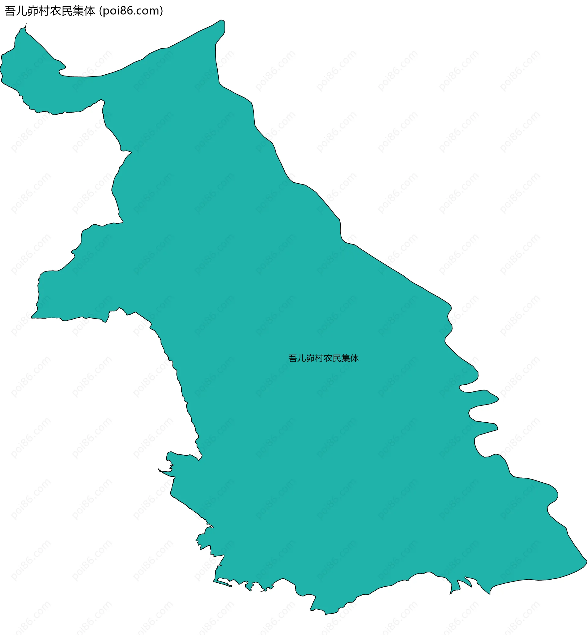 吾儿峁村农民集体边界地图