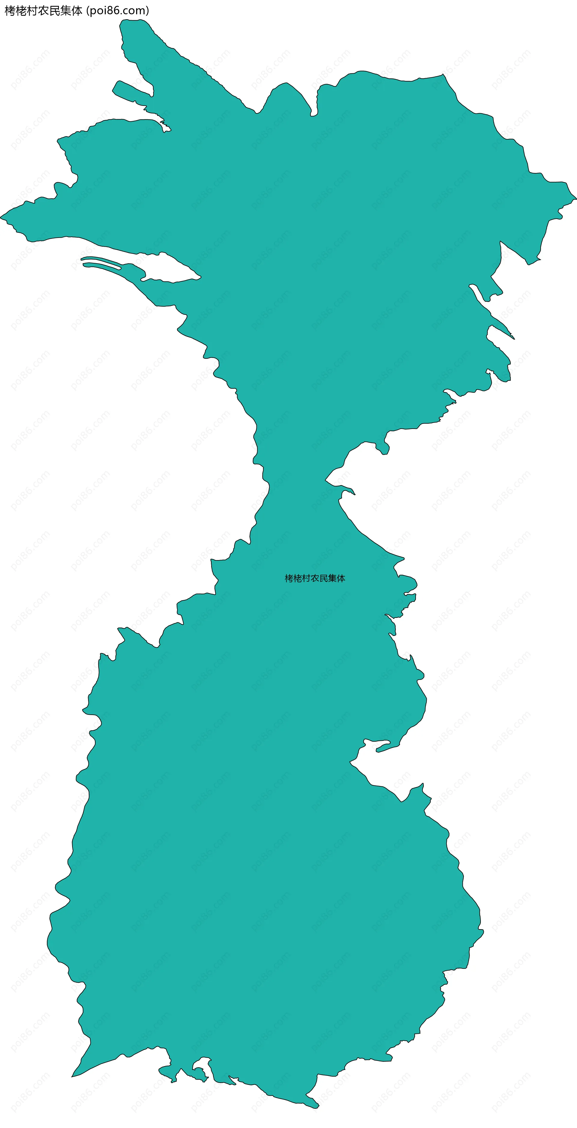 栲栳村农民集体边界地图