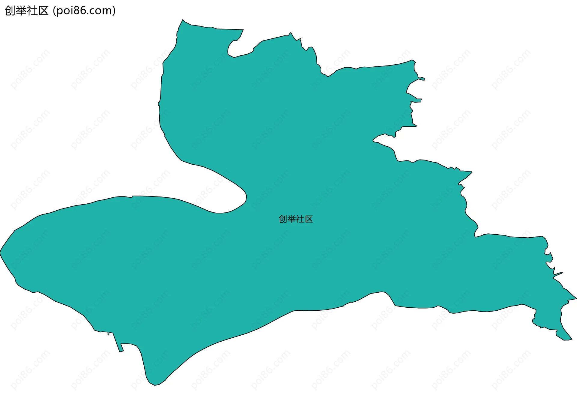 创举社区边界地图