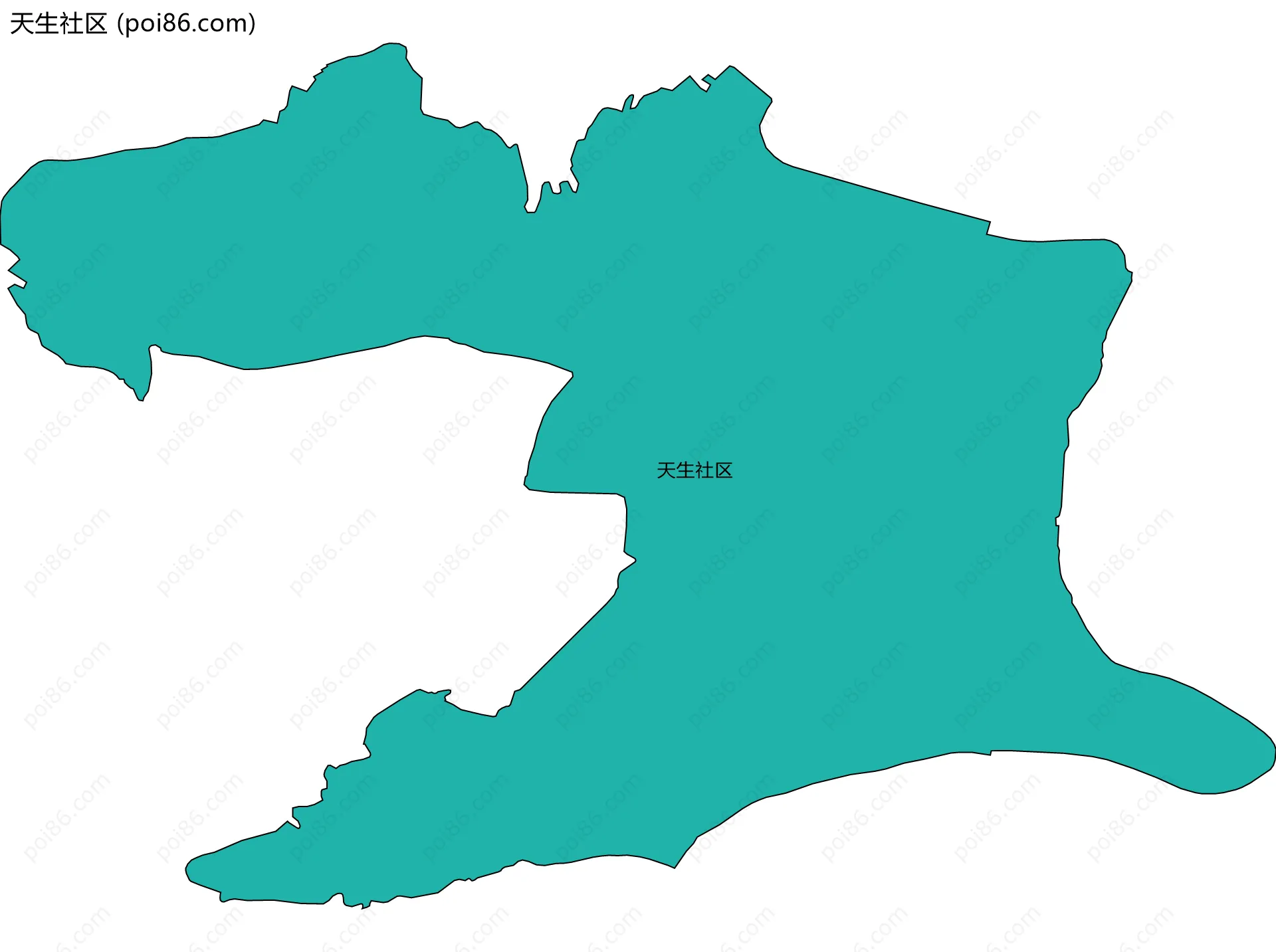 天生社区边界地图