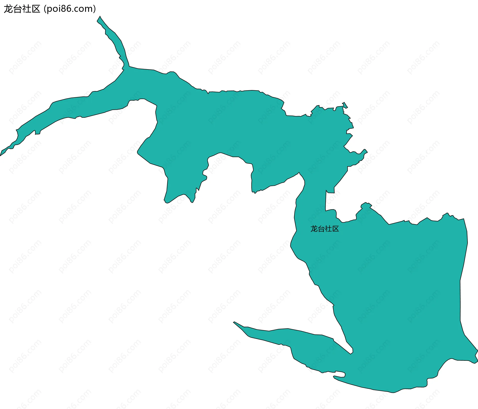 龙台社区边界地图