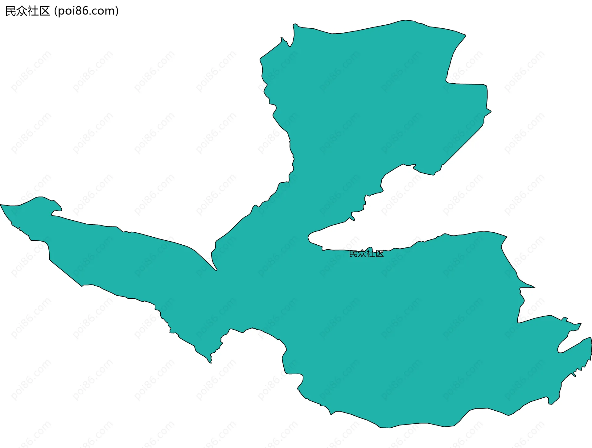 民众社区边界地图