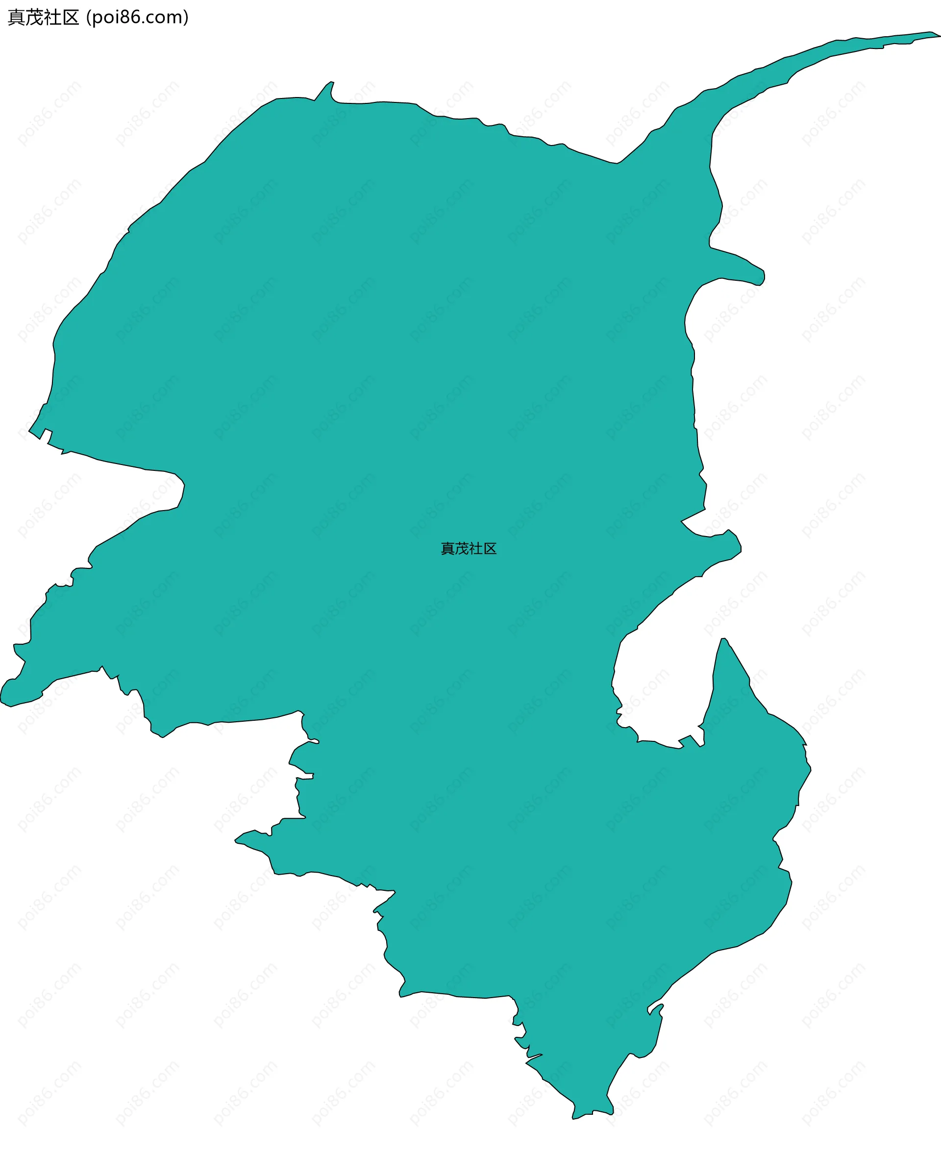 真茂社区边界地图