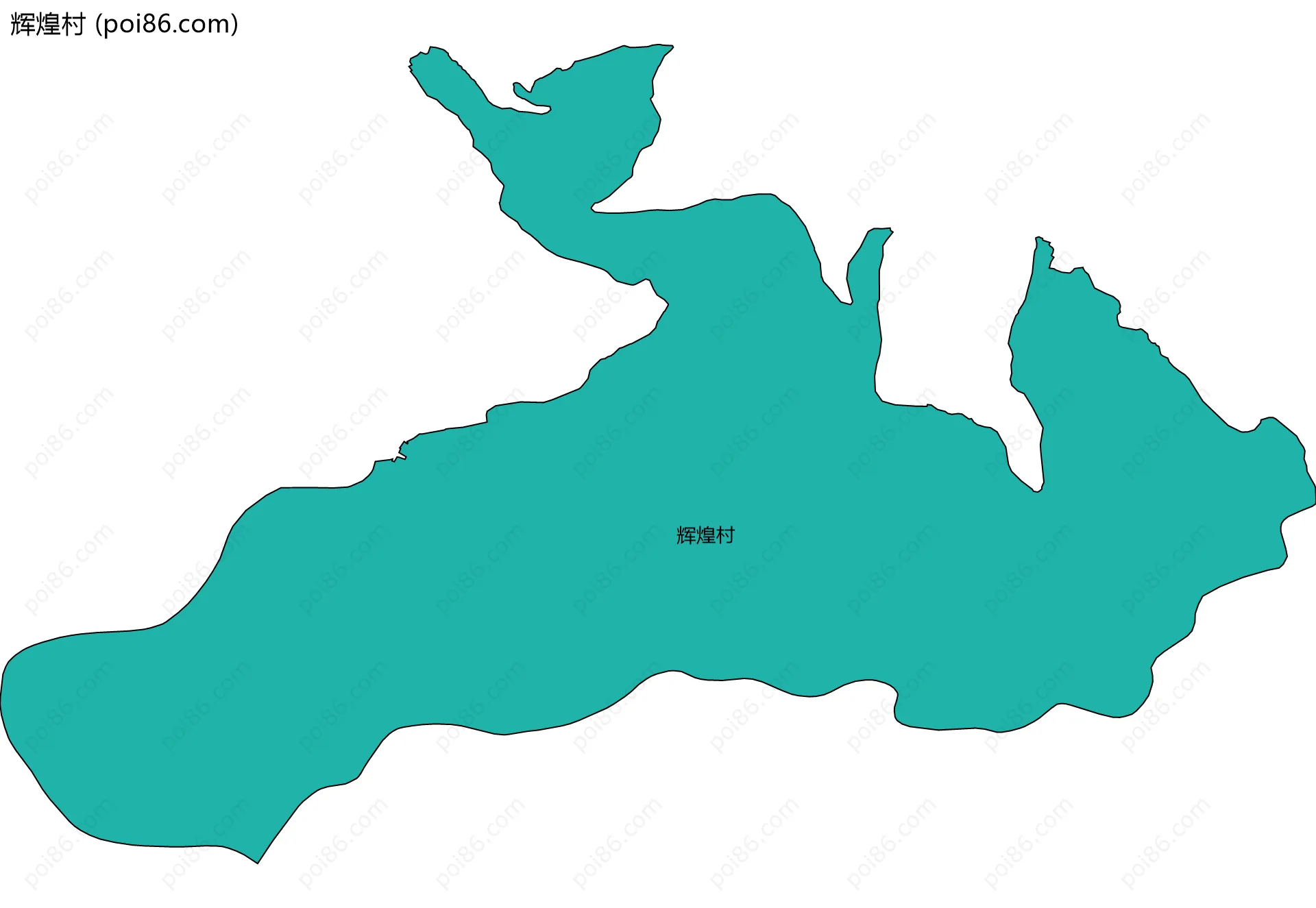 辉煌村边界地图