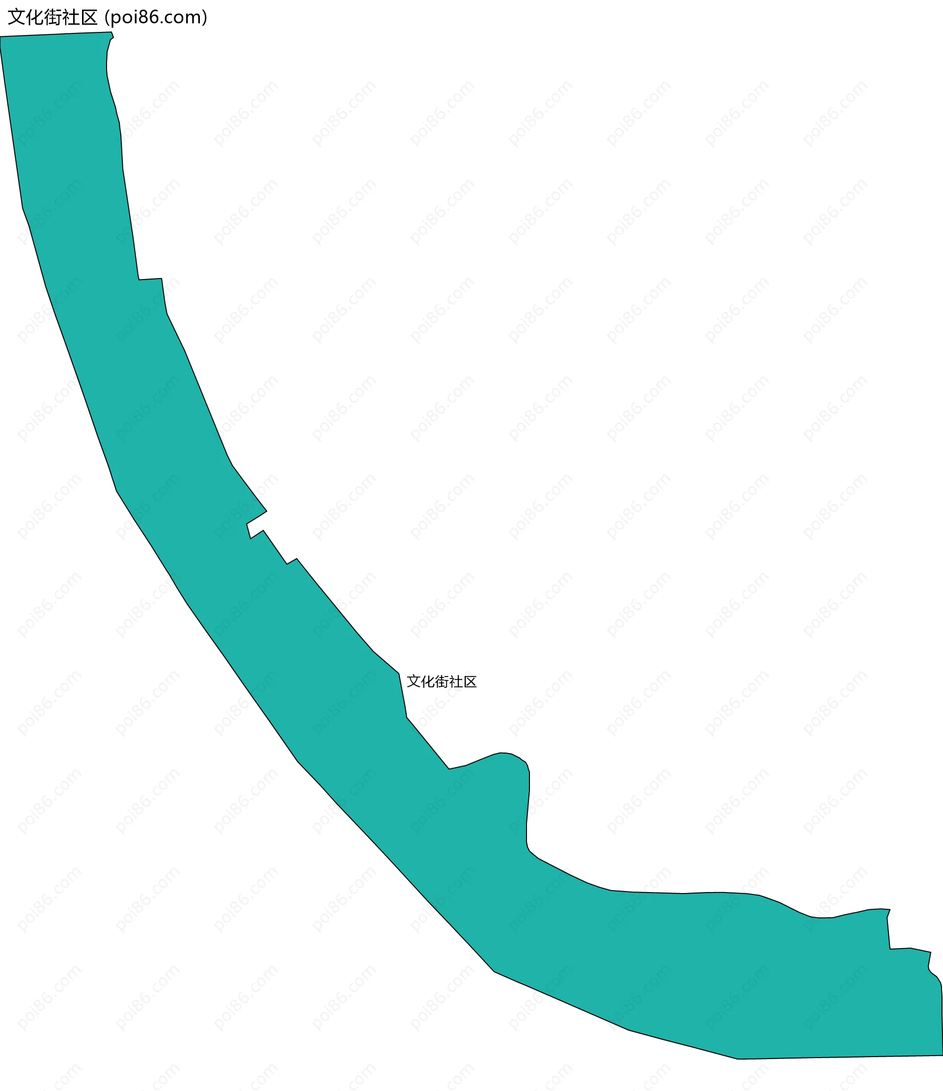 文化街社区边界地图