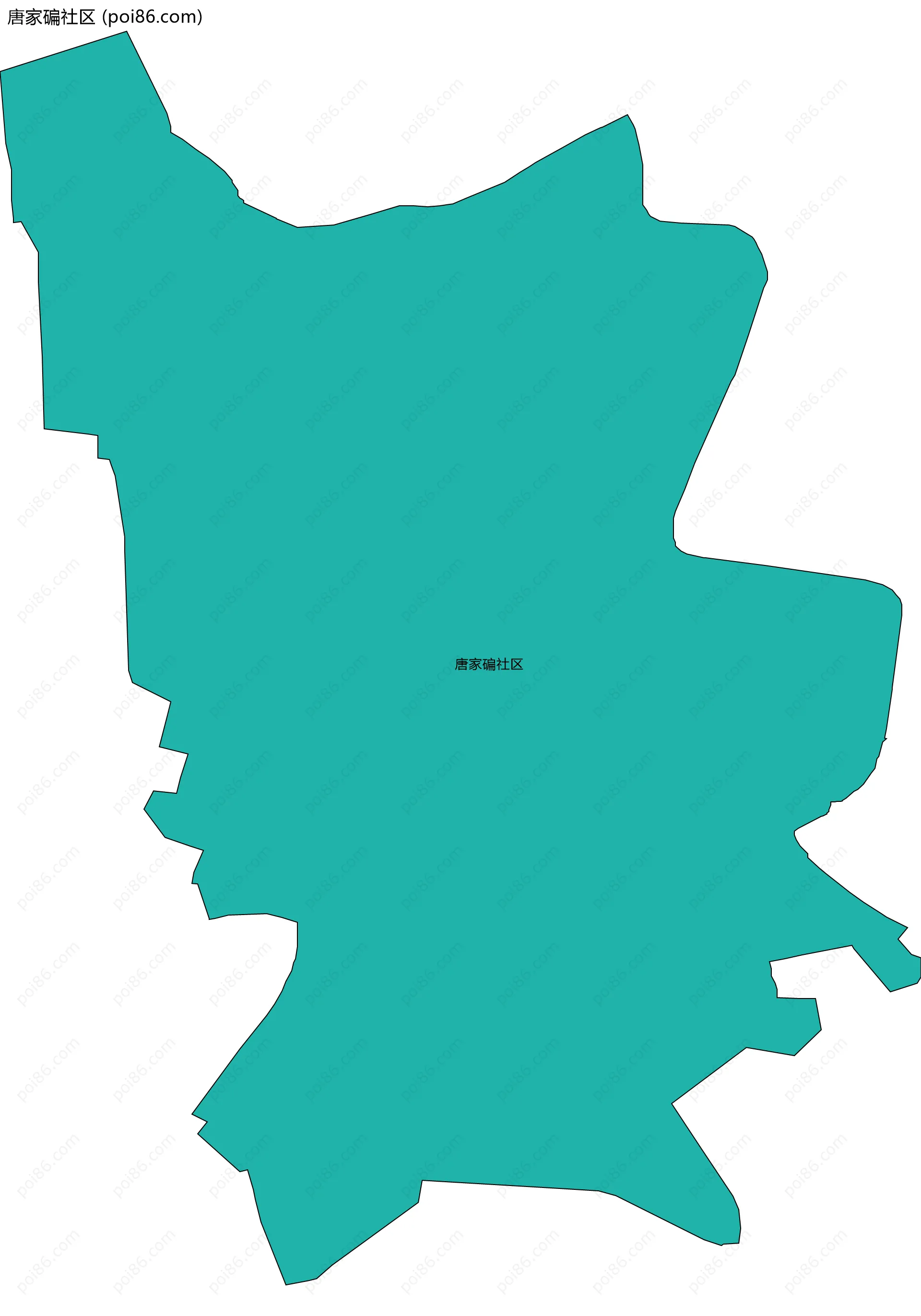 唐家碥社区边界地图