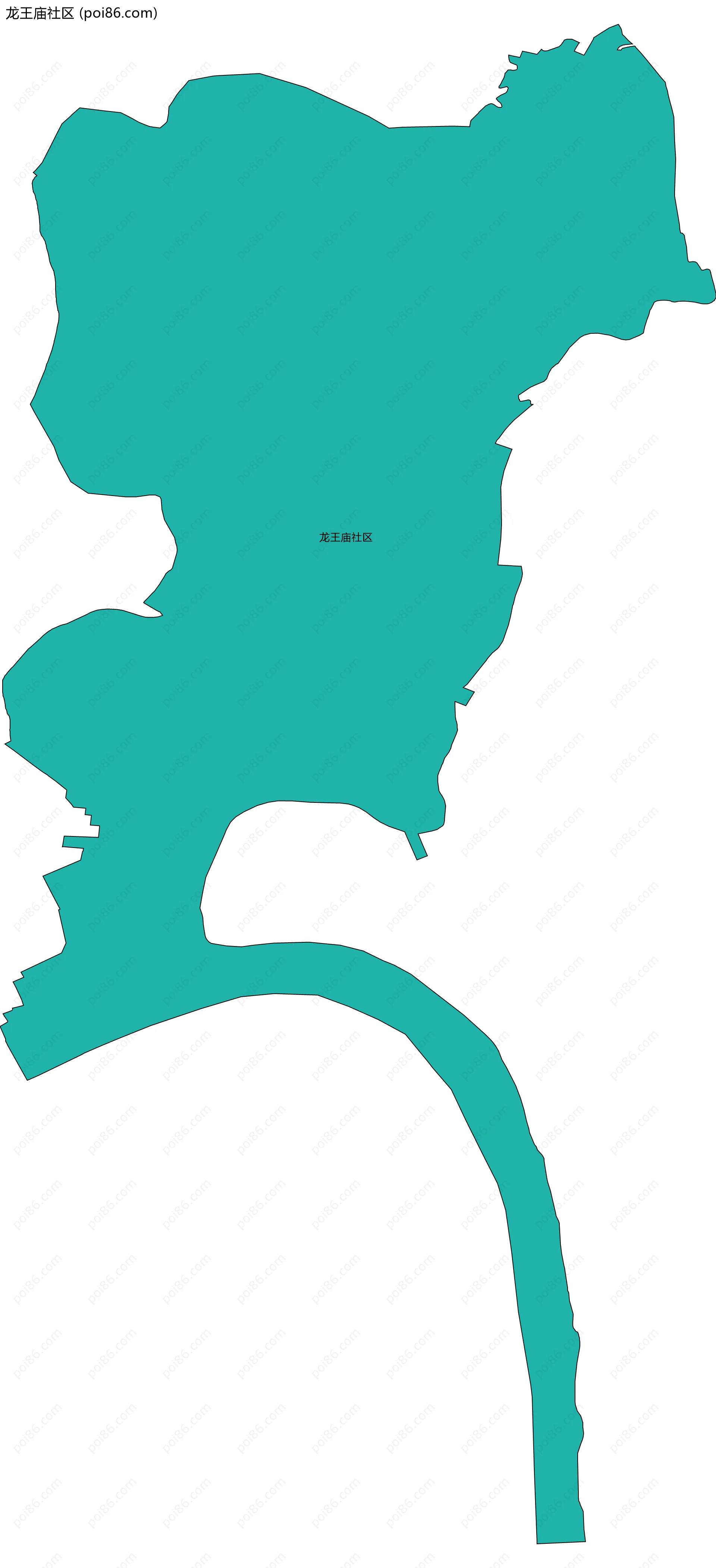 龙王庙社区边界地图
