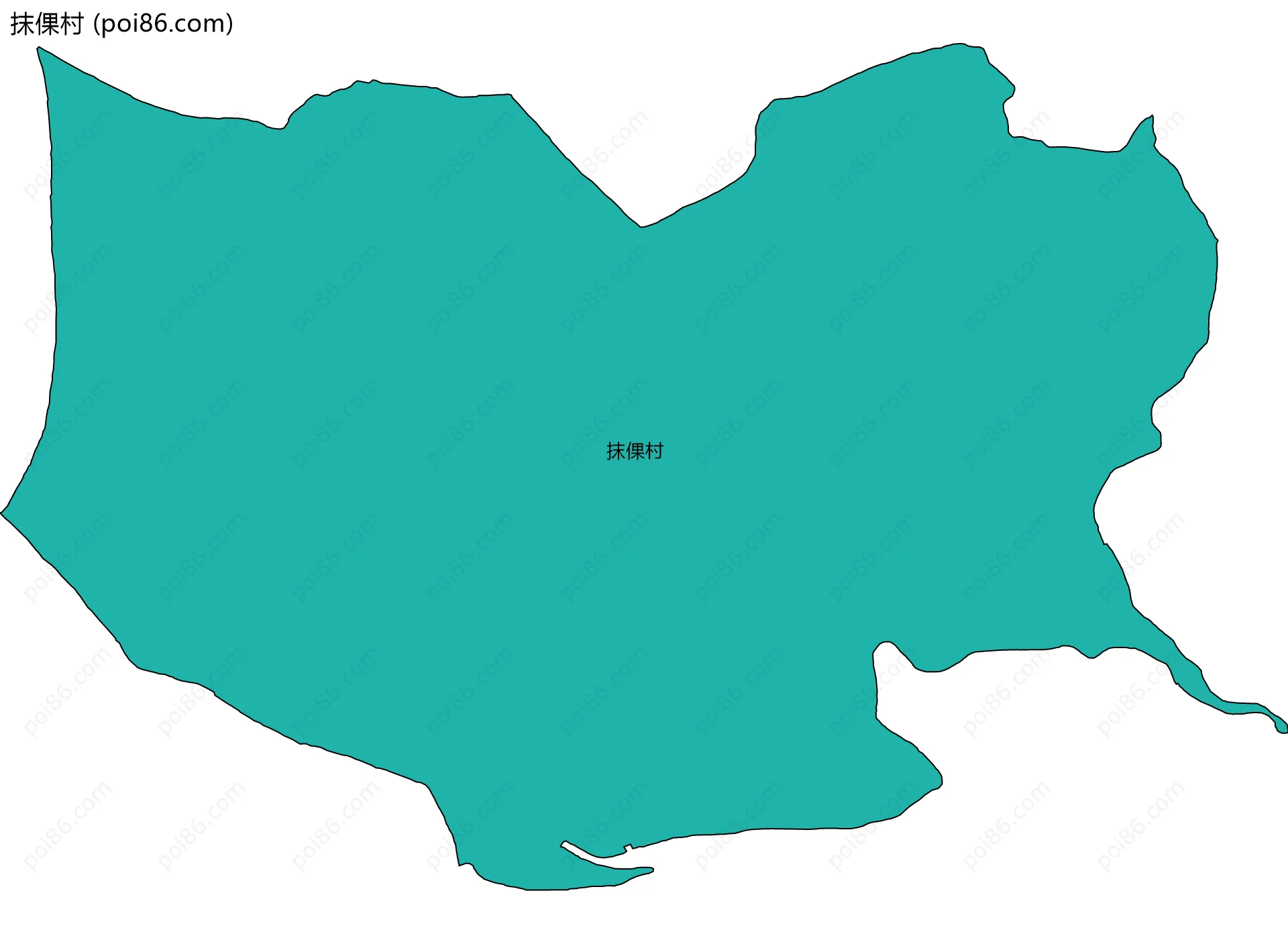 抹倮村边界地图