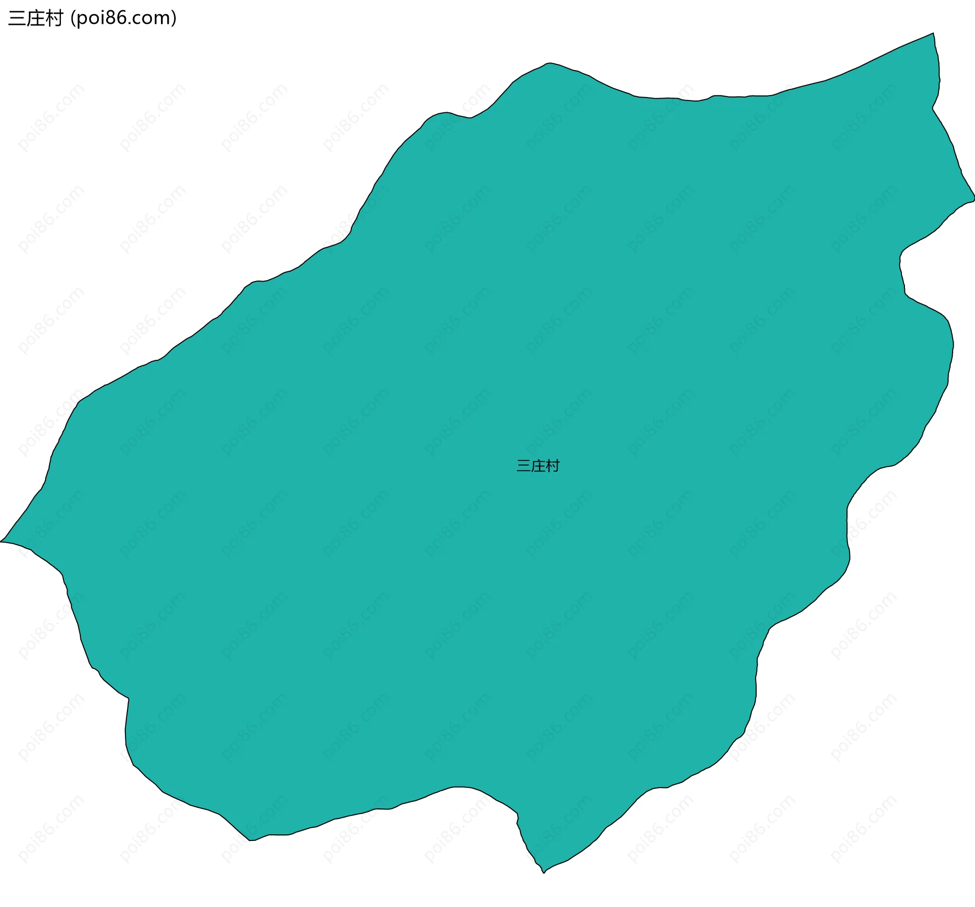 三庄村边界地图
