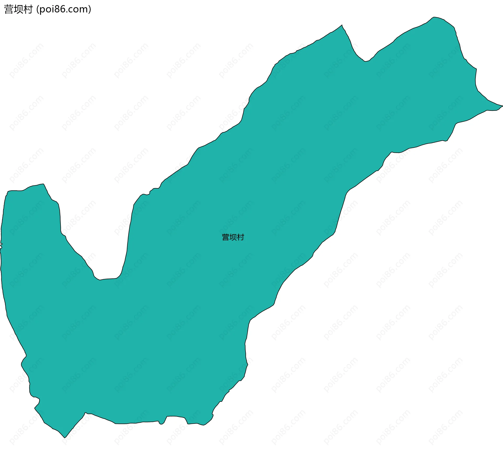 营坝村边界地图