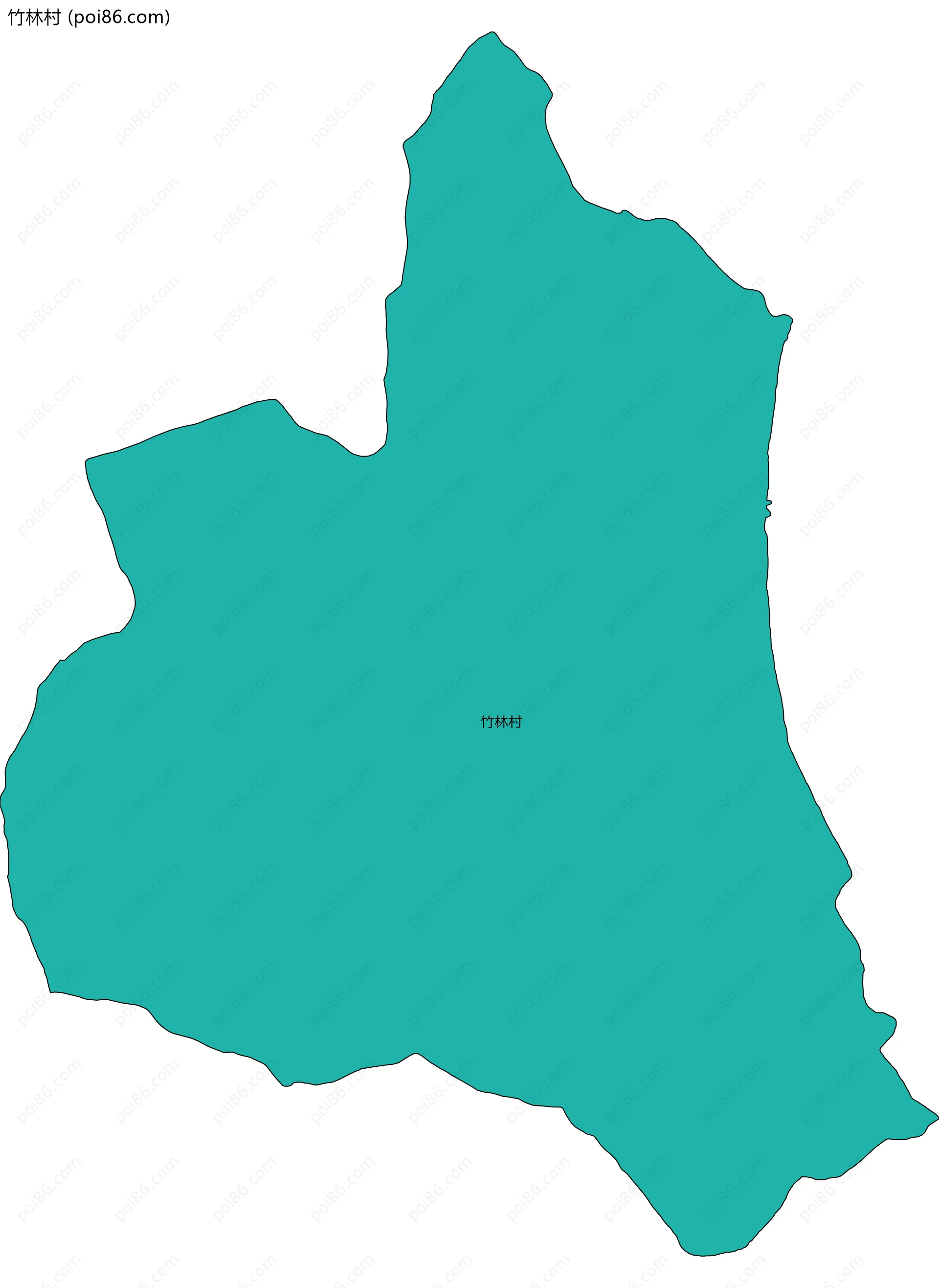 竹林村边界地图