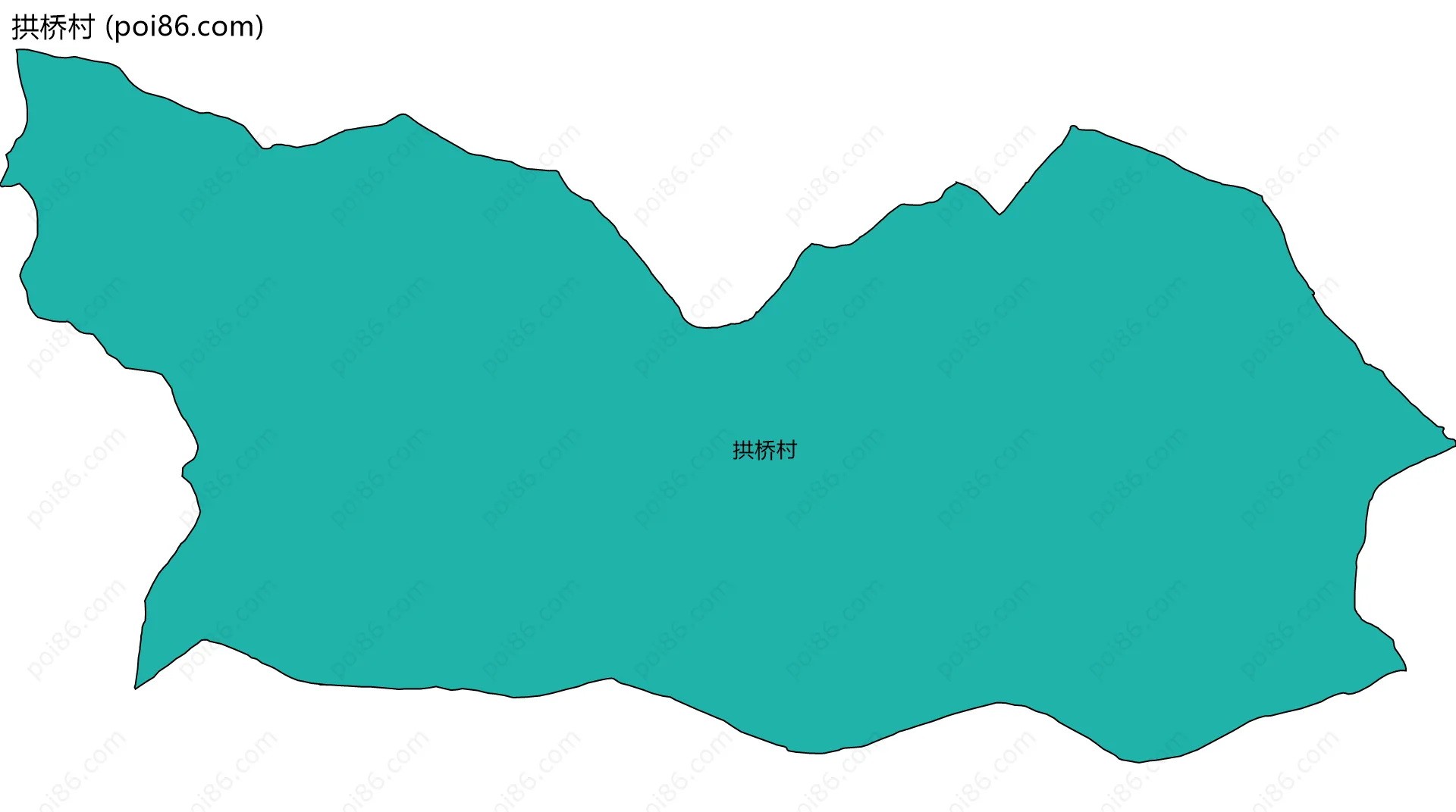 拱桥村边界地图
