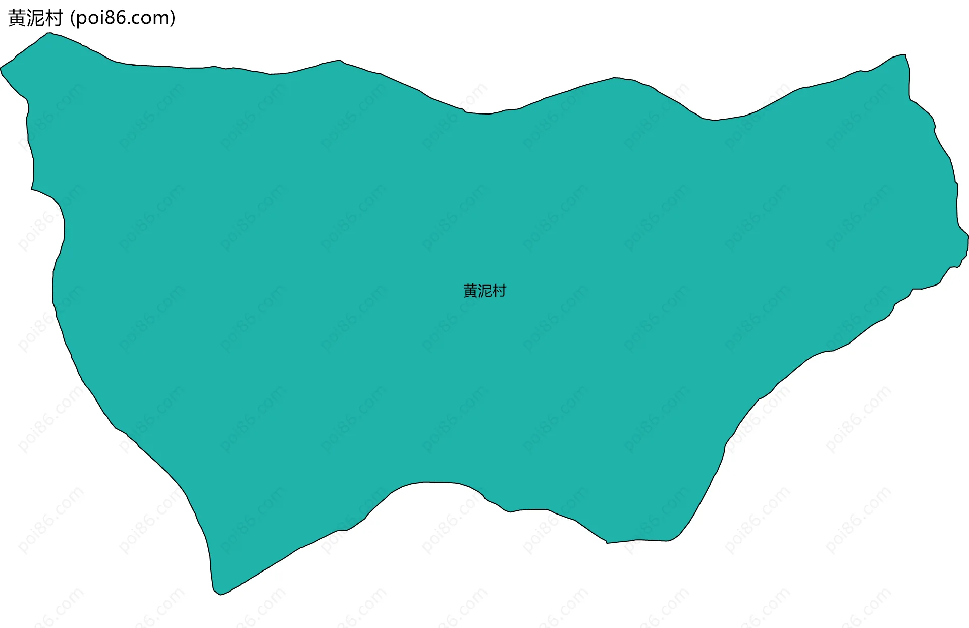 黄泥村边界地图