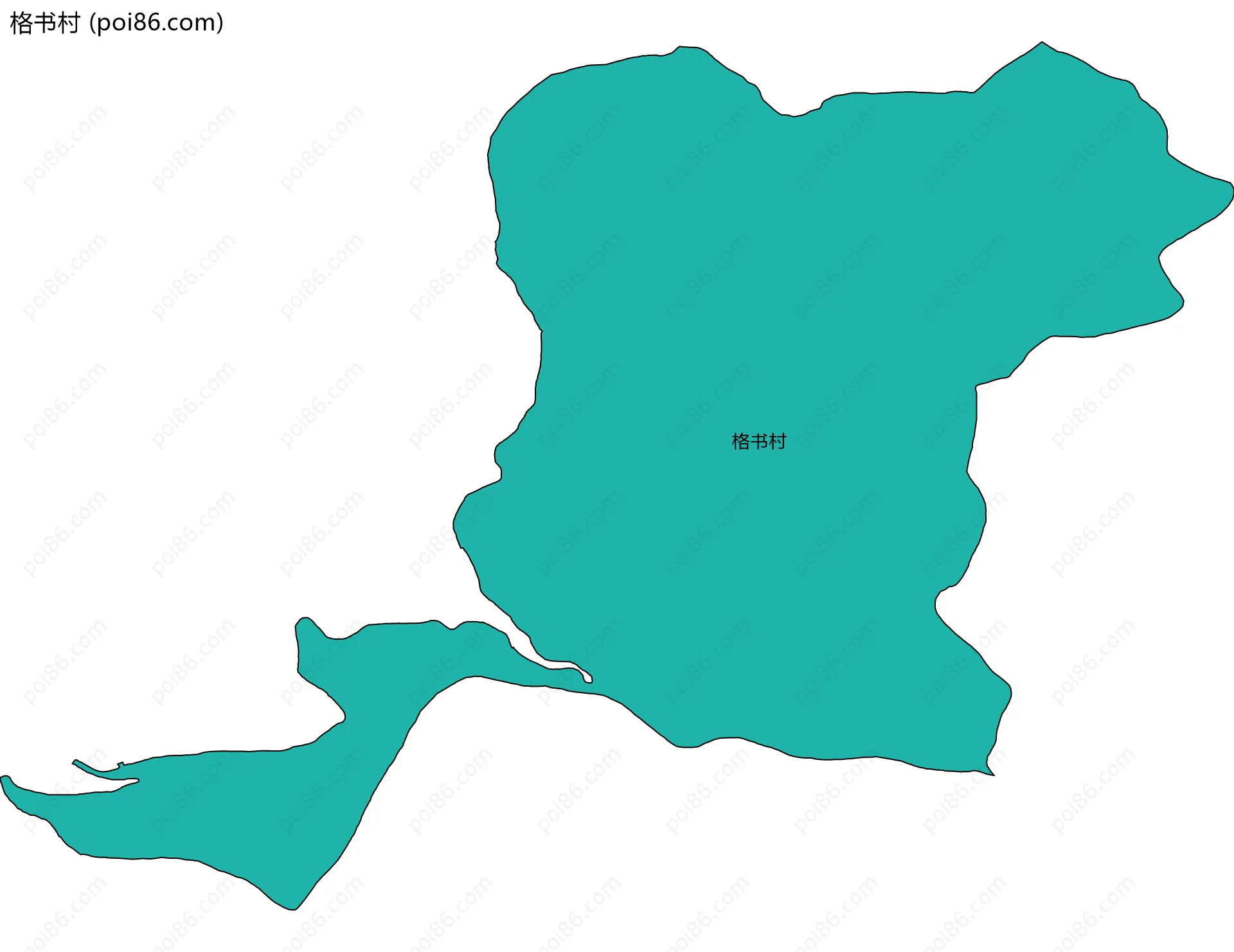 格书村边界地图