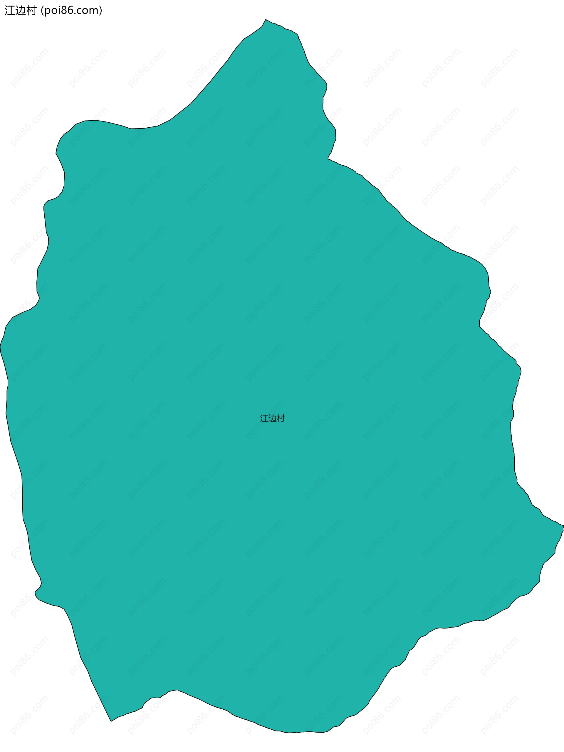 江边村边界地图