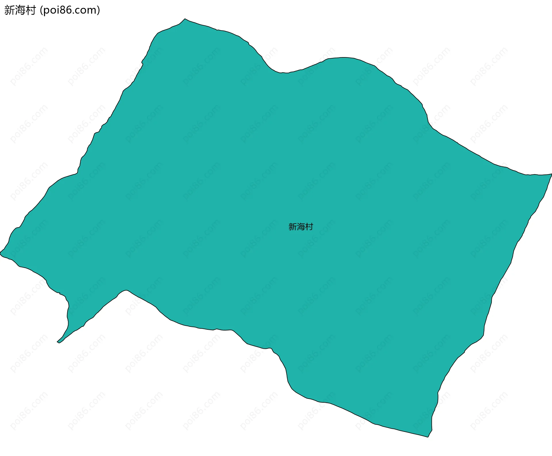 新海村边界地图