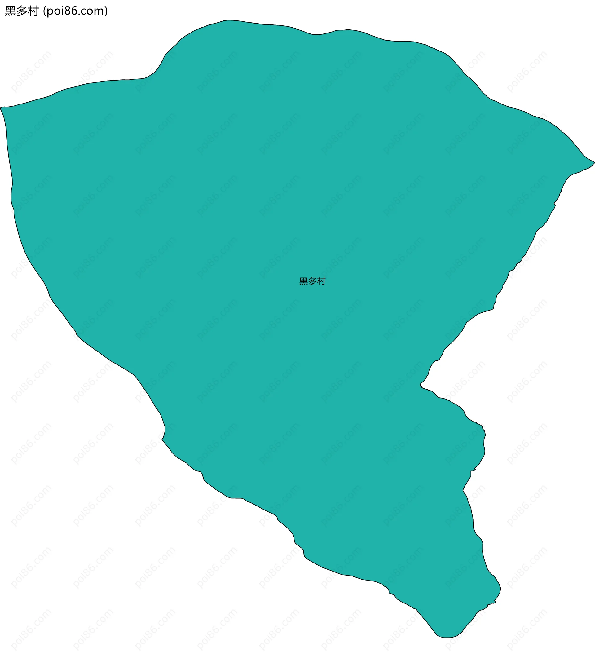 黑多村边界地图