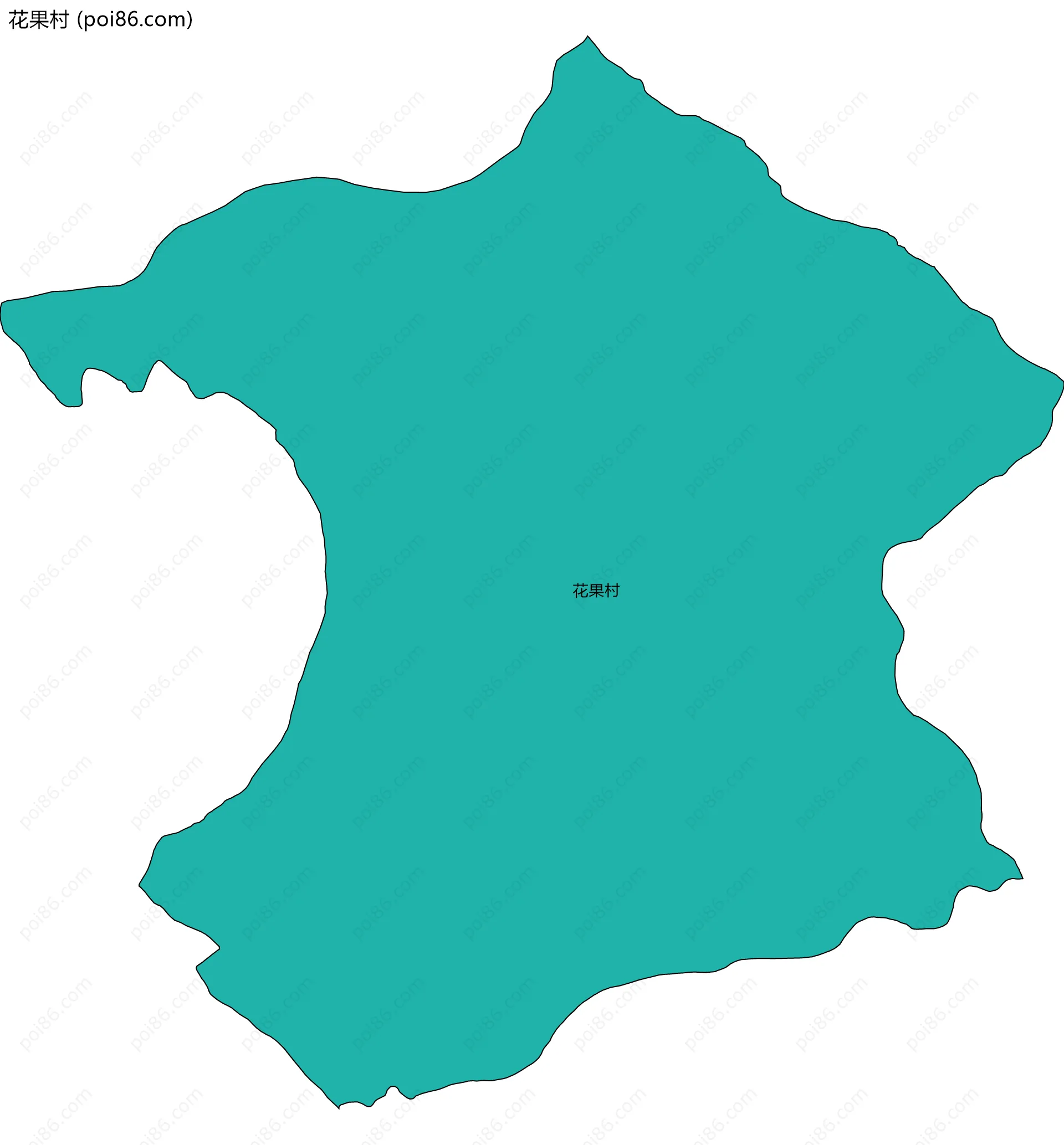 花果村边界地图