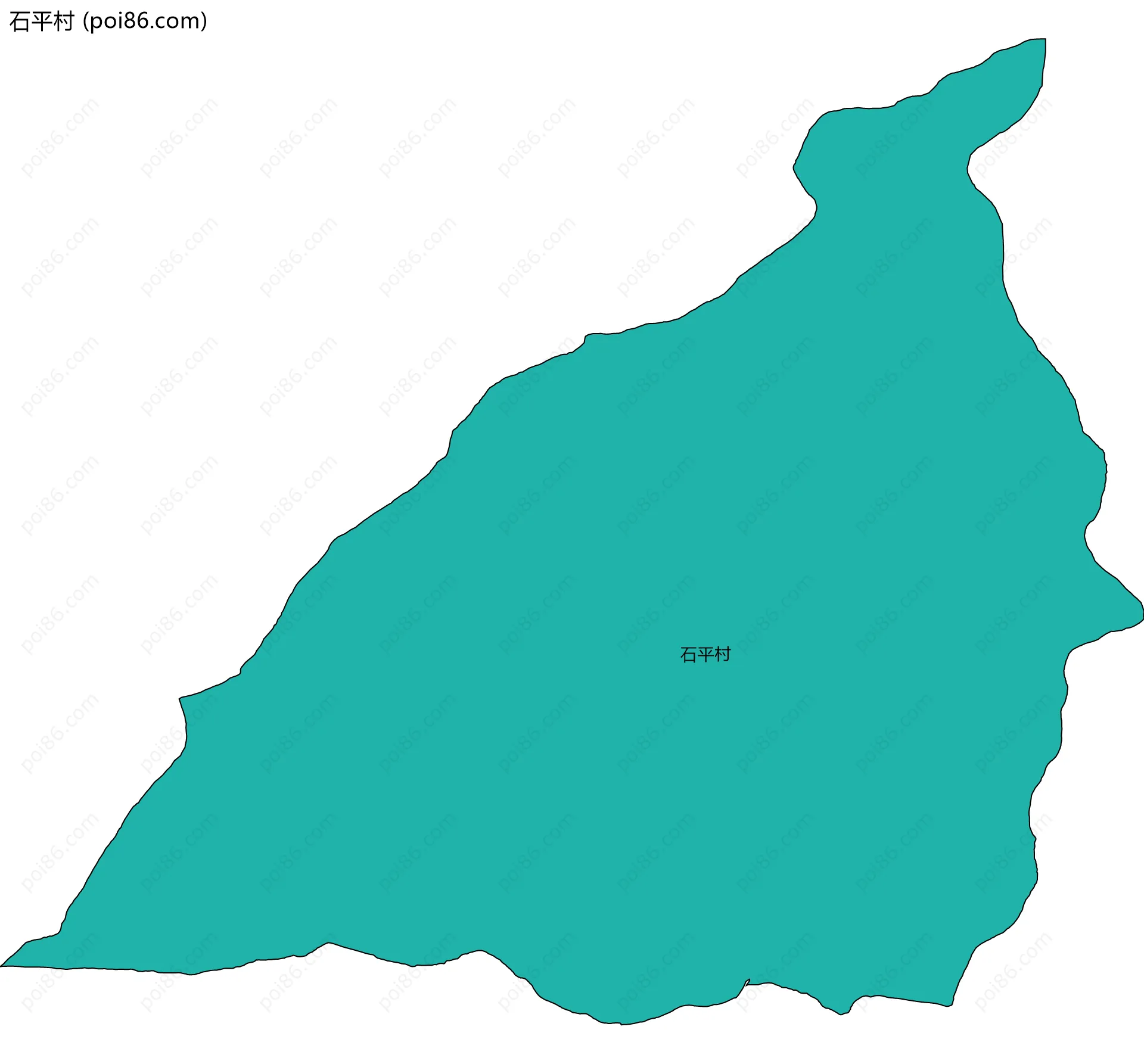 石平村边界地图