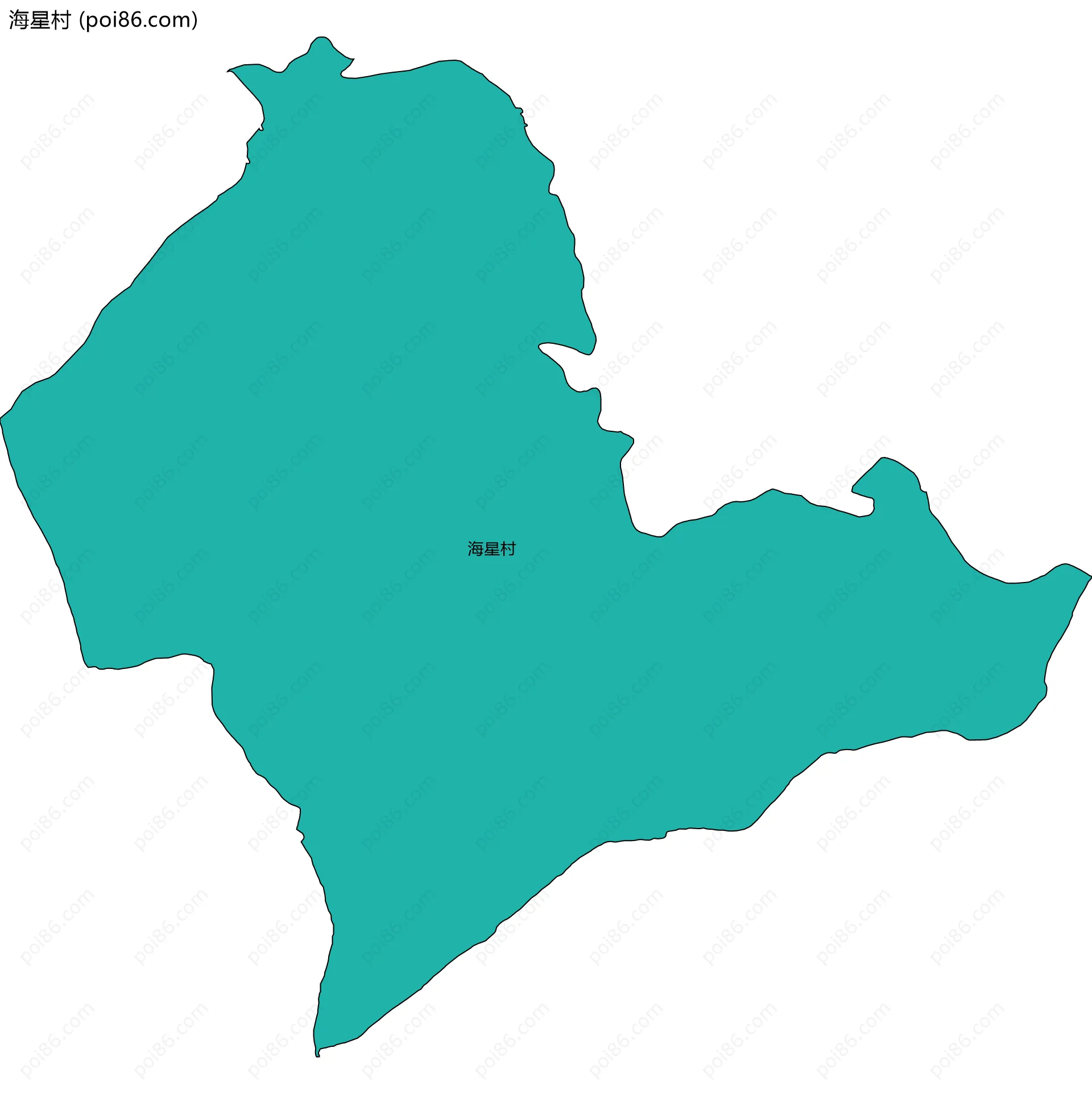 海星村边界地图