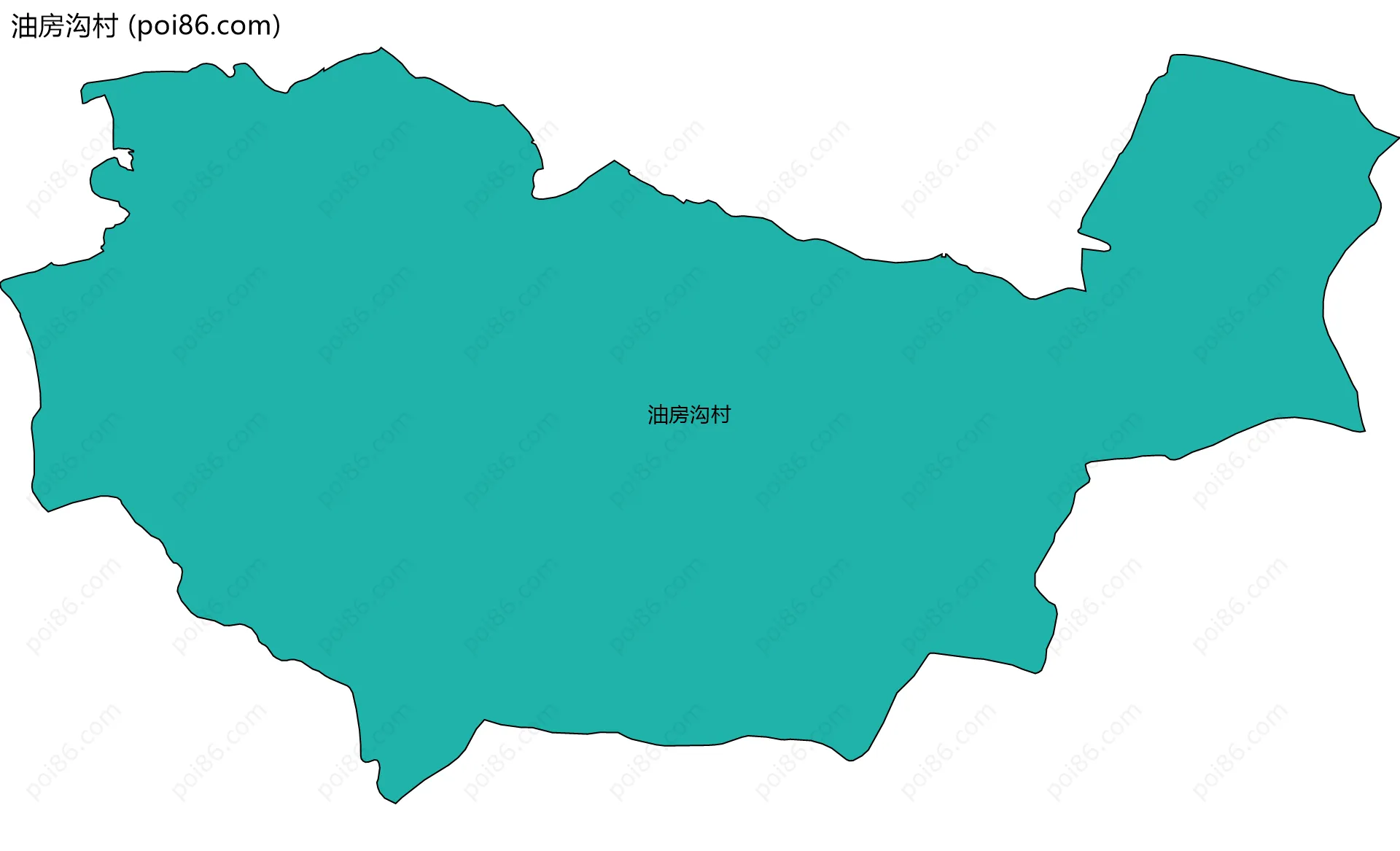 油房沟村边界地图