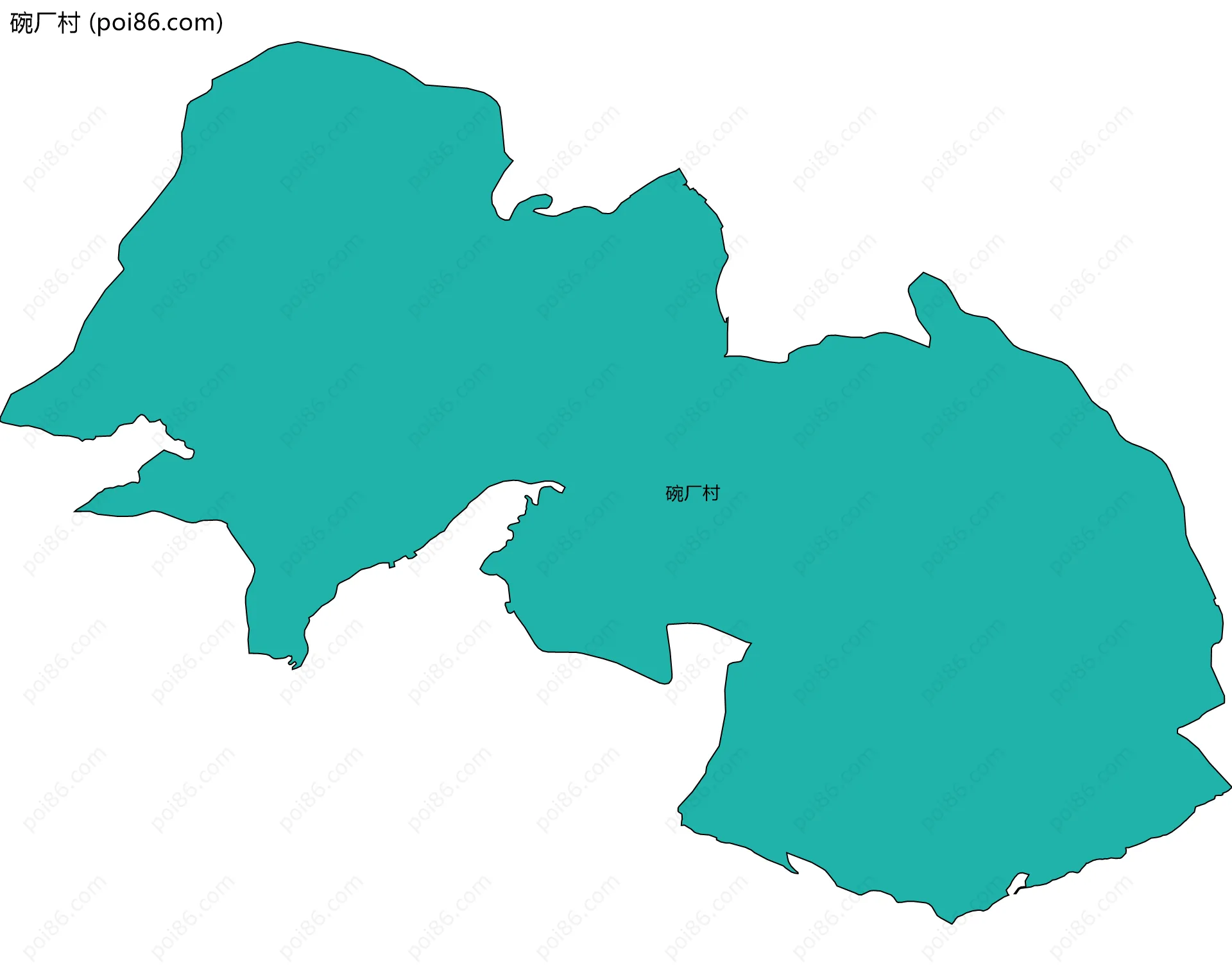 碗厂村边界地图