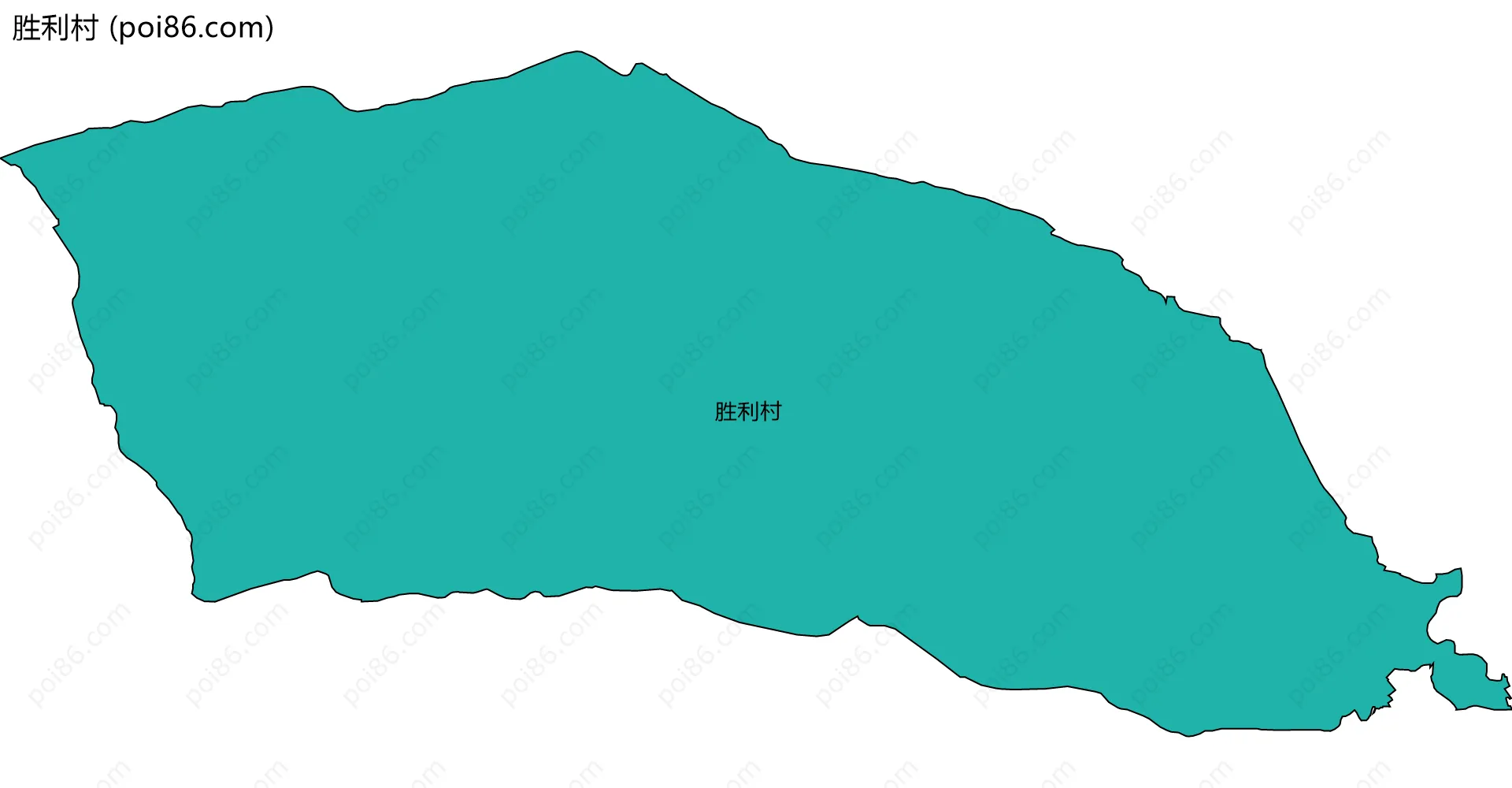 胜利村边界地图